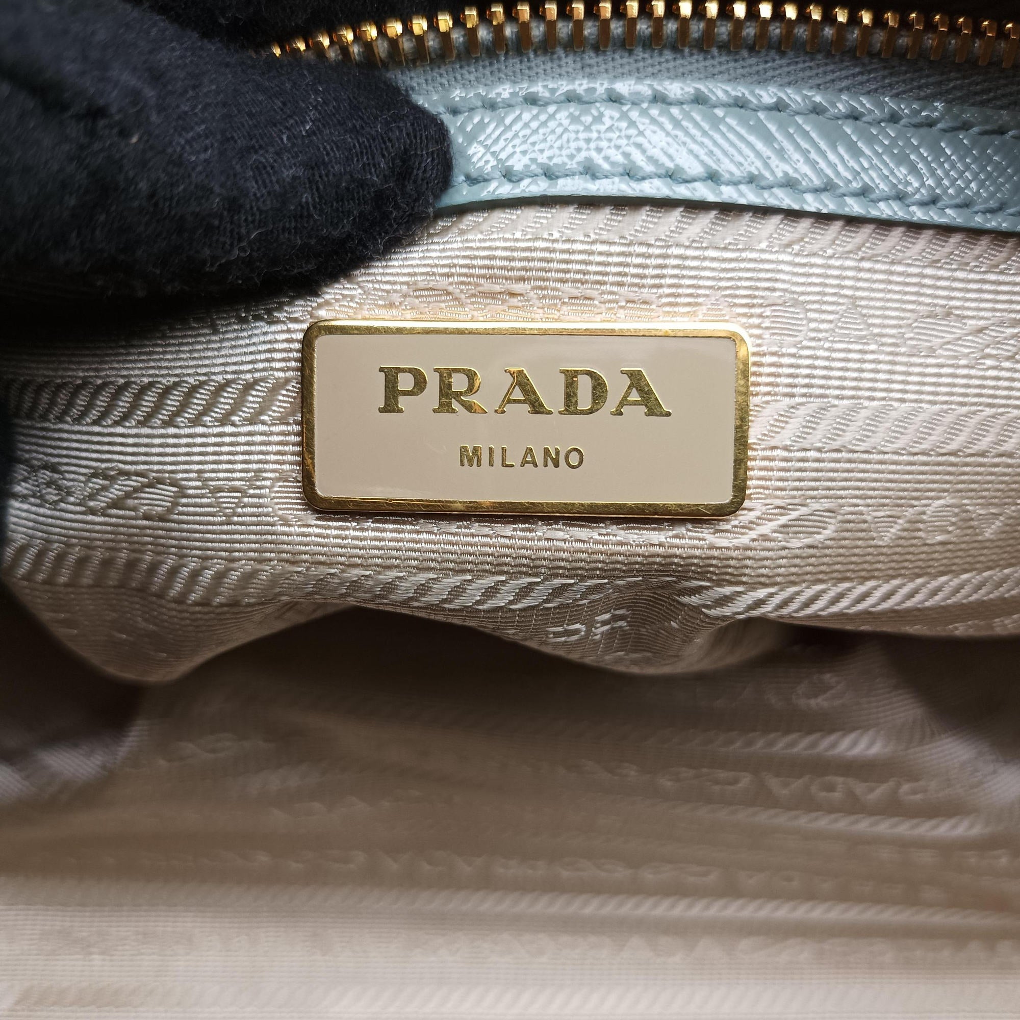 Pre-owned Prada Bowling Bag Green Patent SAFFIANO Leather BL0797 shoulderbag | stylenewstar