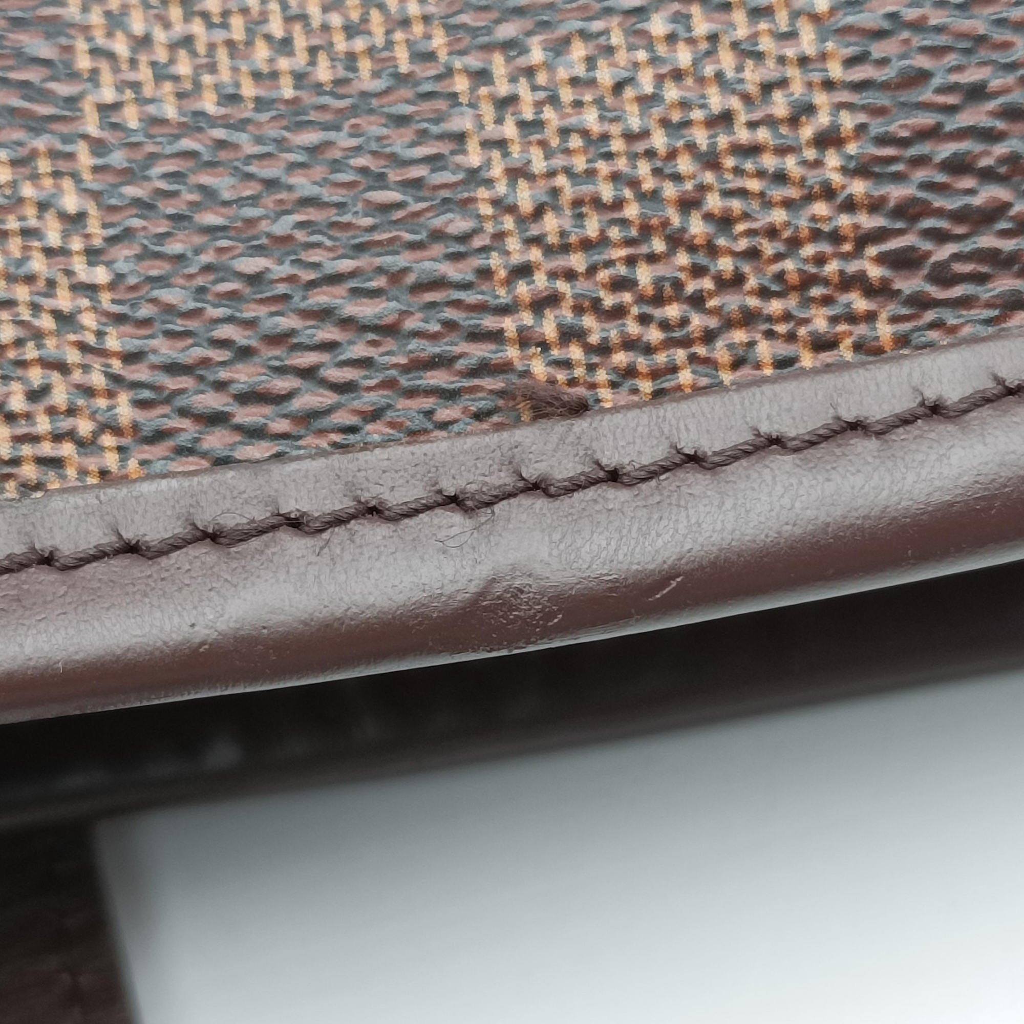 Pre-owned Louis Vuitton NEVERFULL　GM EBENE Damier　Canvas N51106 shoulderbag | stylenewstar
