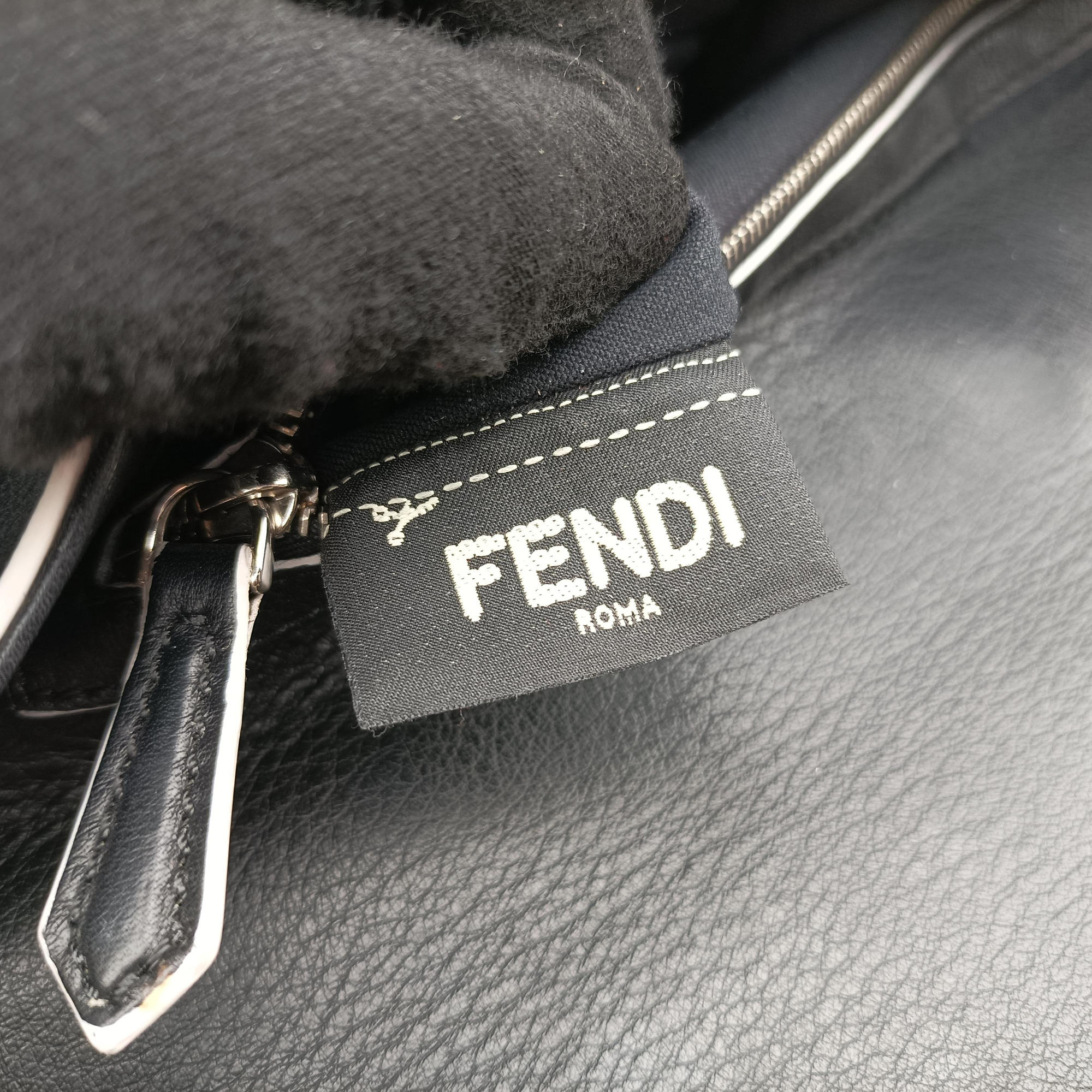 Vintage Fendi Monster Baguette Black×yellow Leather 8BR600 shoulderbag | stylenewstar