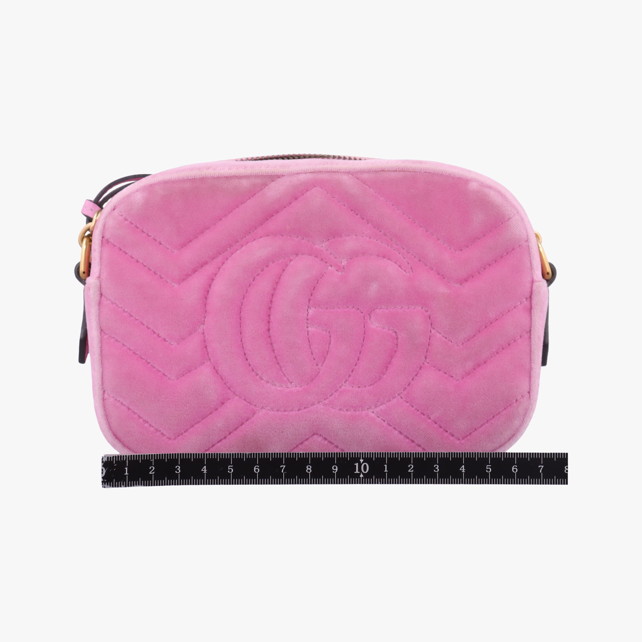Vintage Gucci GG Marmont Pink velour 448065 shoulderbag | stylenewstar