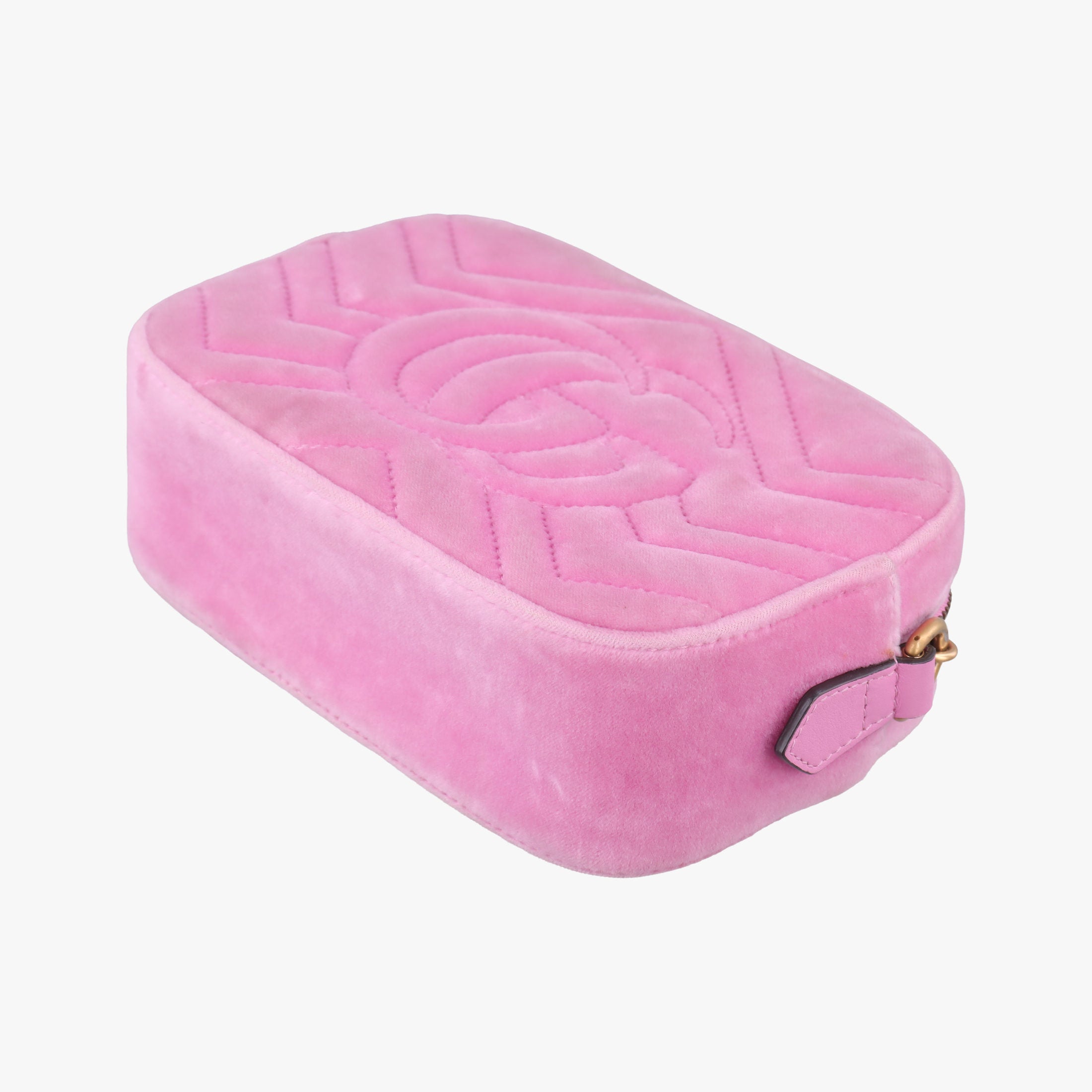 Vintage Gucci GG Marmont Pink velour 448065 shoulderbag | stylenewstar