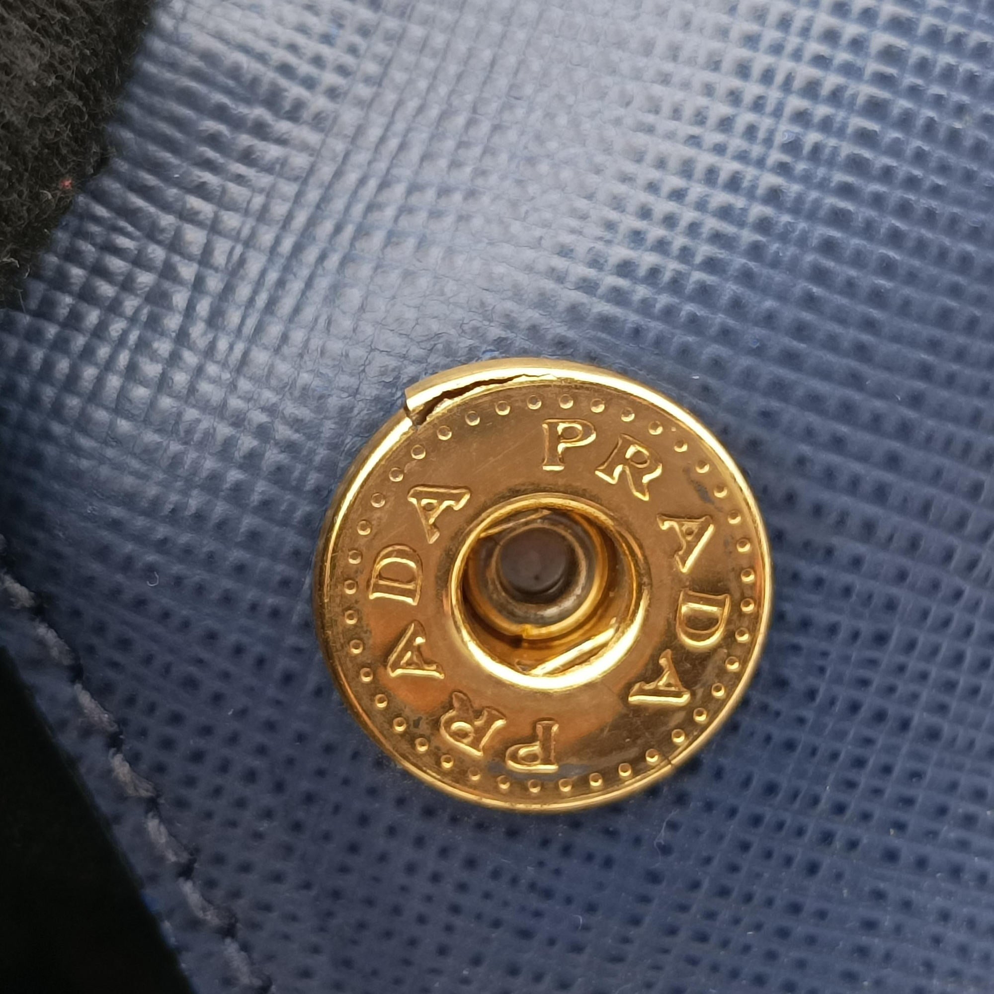 Secondhand Prada Galleria Blue SAFFIANO Leather BN2274 handbag | stylenewstar