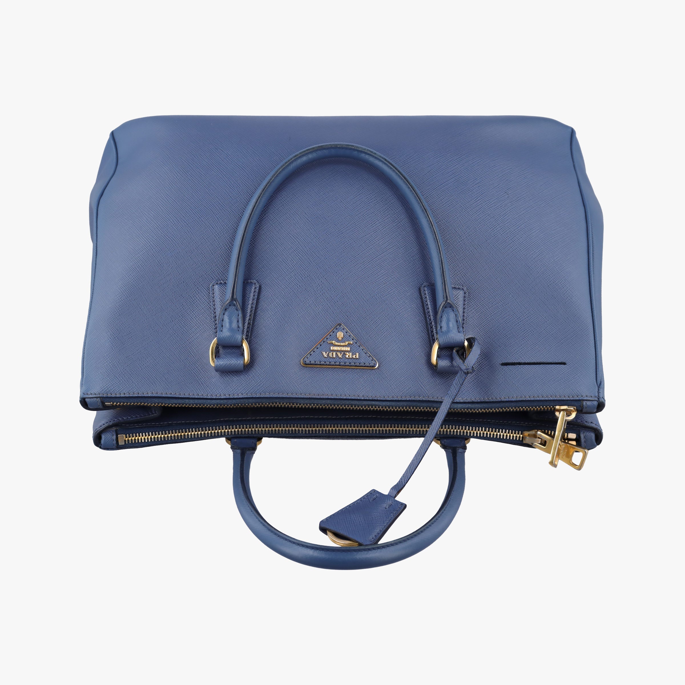 Secondhand Prada Galleria Blue SAFFIANO Leather BN2274 handbag | stylenewstar