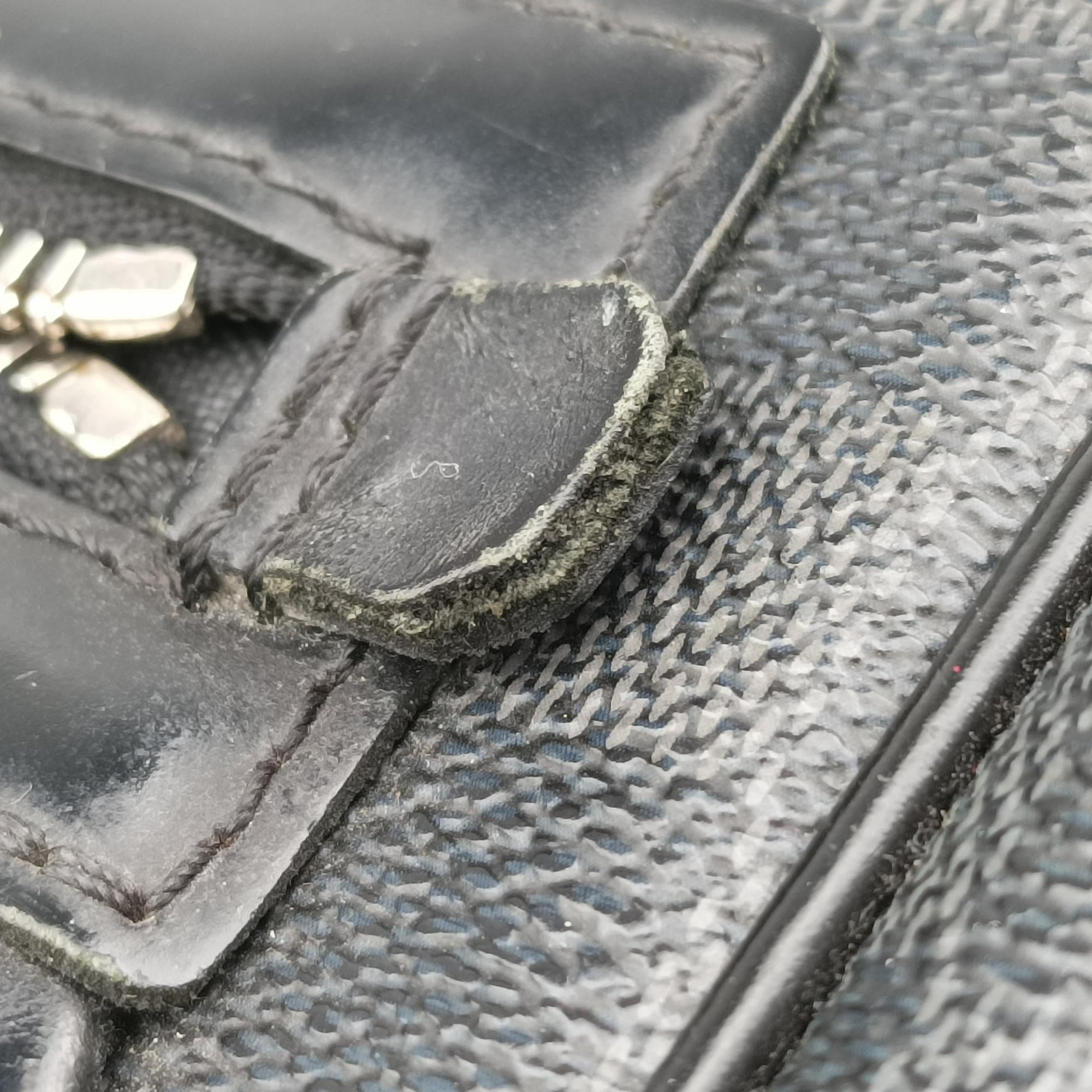 Pre-owned Louis Vuitton DANIEL MM Noir Damier Graphite N58029 shoulderbag | stylenewstar