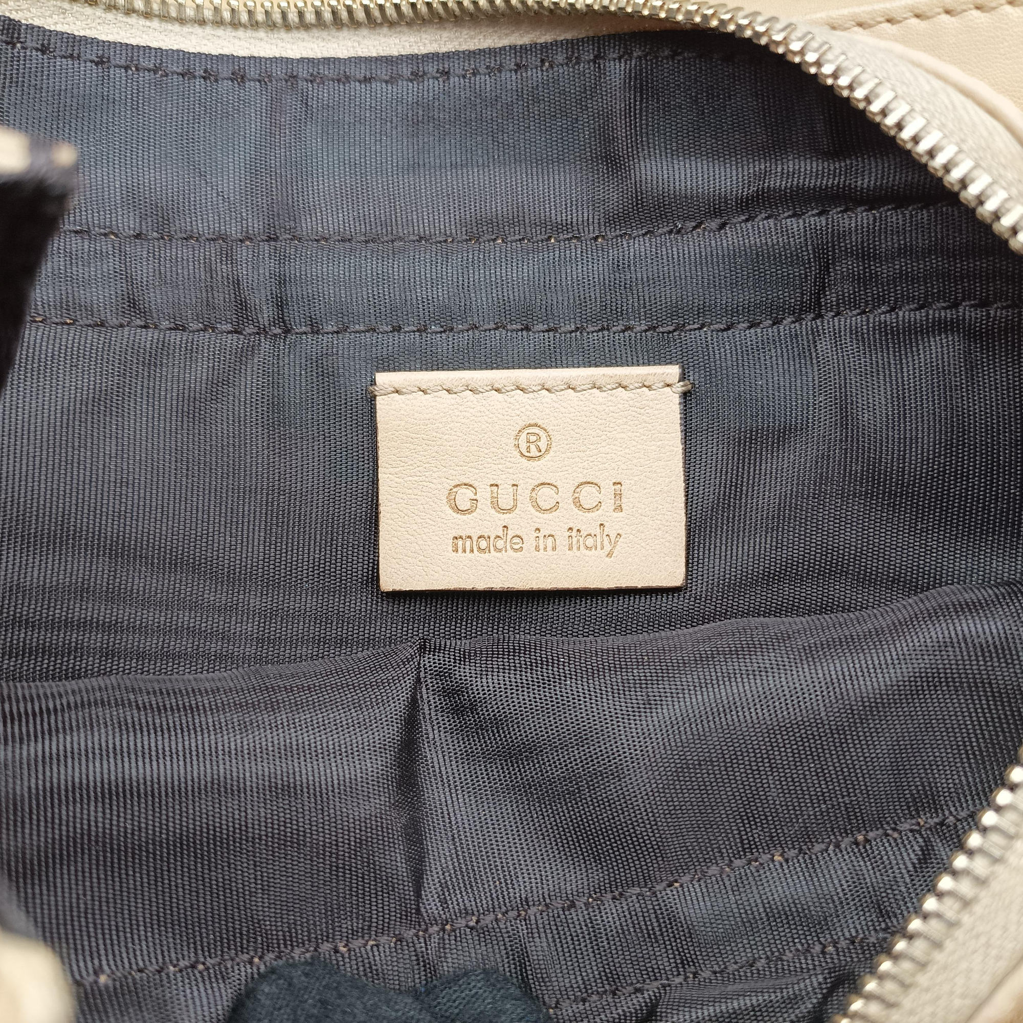 Pre-owned Gucci Broadway Beige×Multicolour ponyhair×leather 283061 shoulderbag | stylenewstar