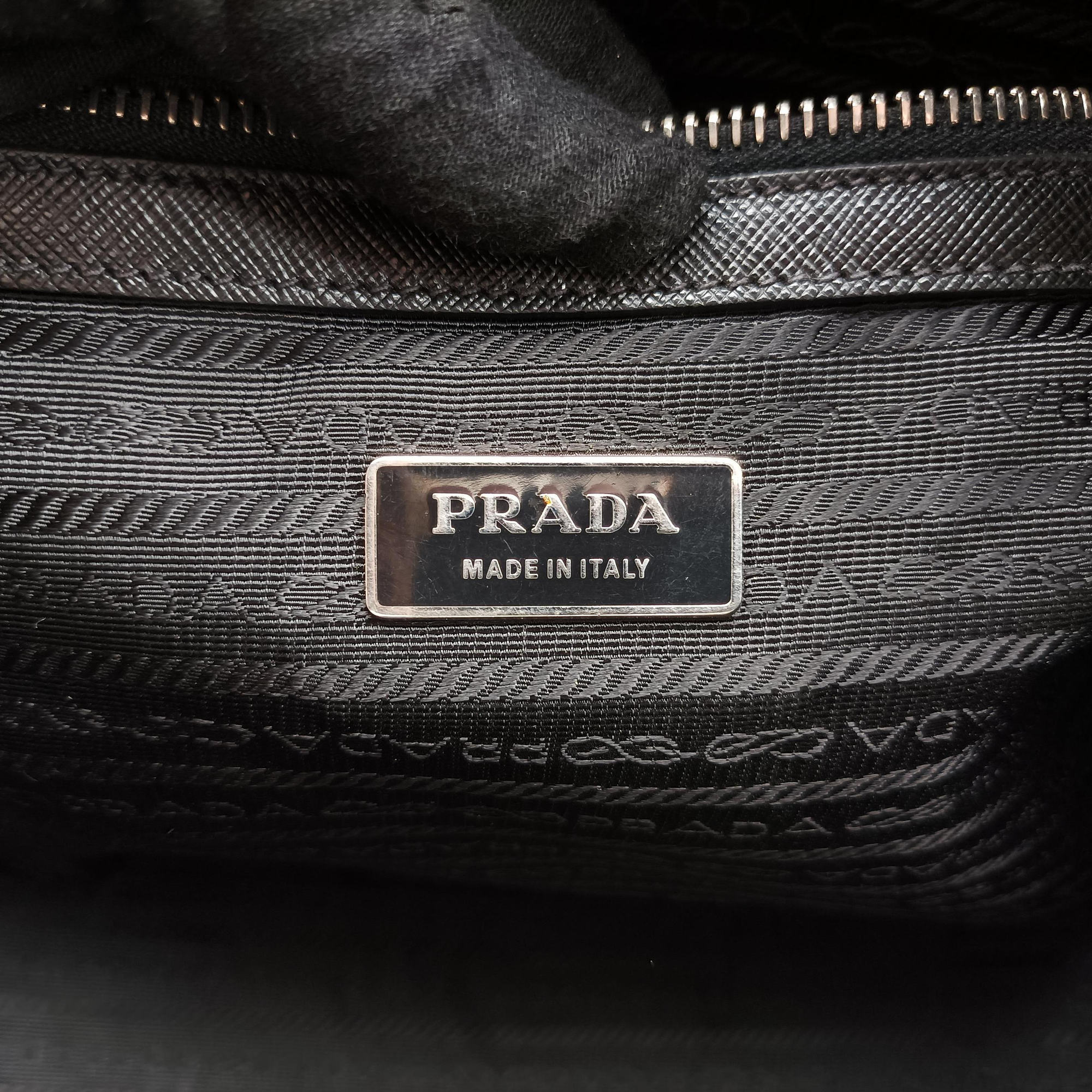 Pre-owned Prada business bag briefcase Black SAFFIANO Leather 2VE363 handbag | stylenewstar