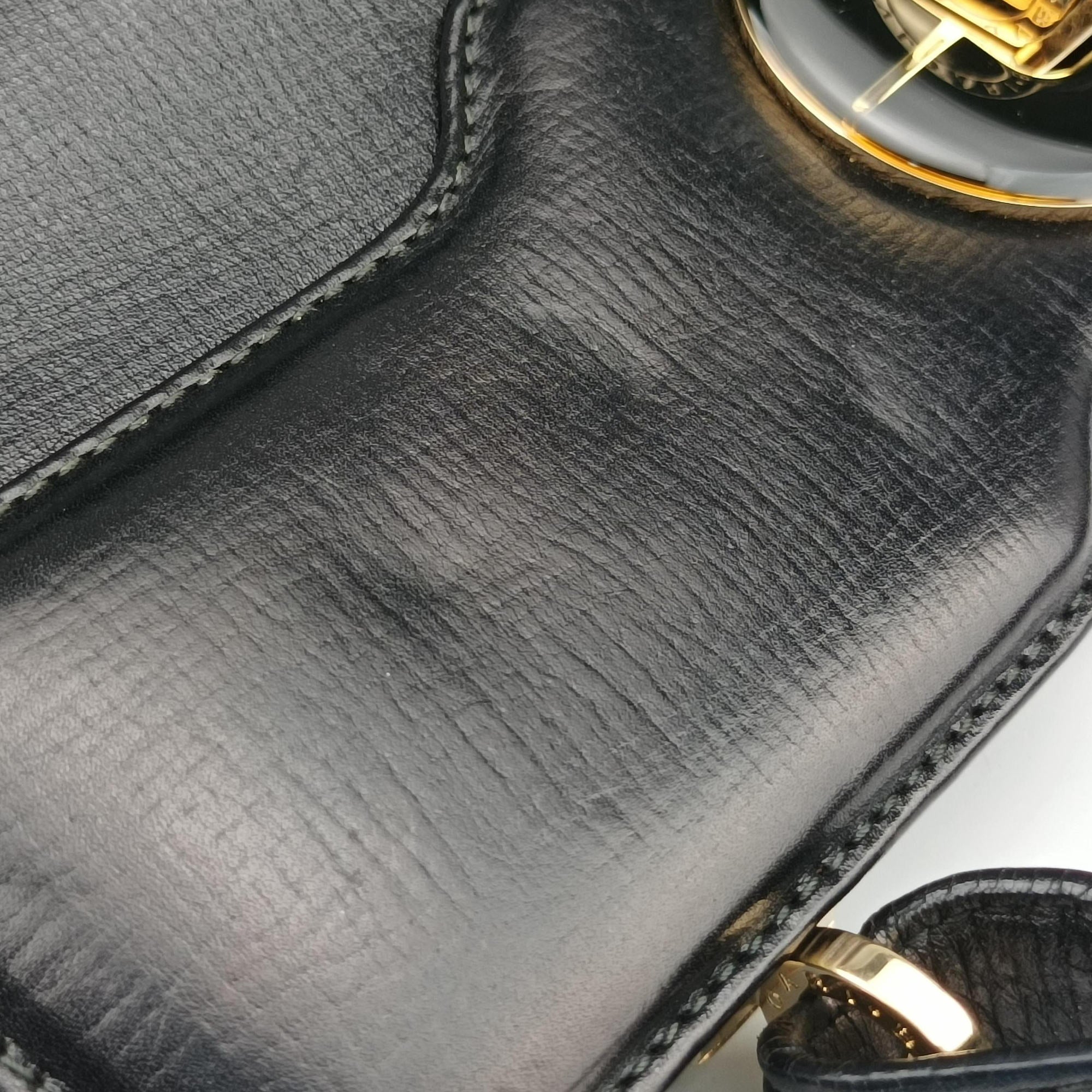 Secondhand Bvlgari Isabella Rossellini Black Leather  shoulderbag | stylenewstar