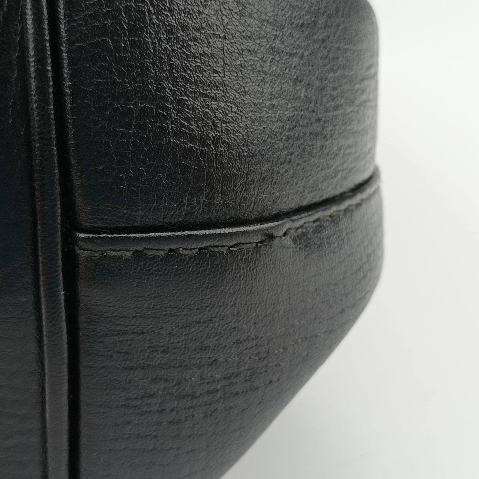 Secondhand Bvlgari Isabella Rossellini Black Leather  shoulderbag | stylenewstar