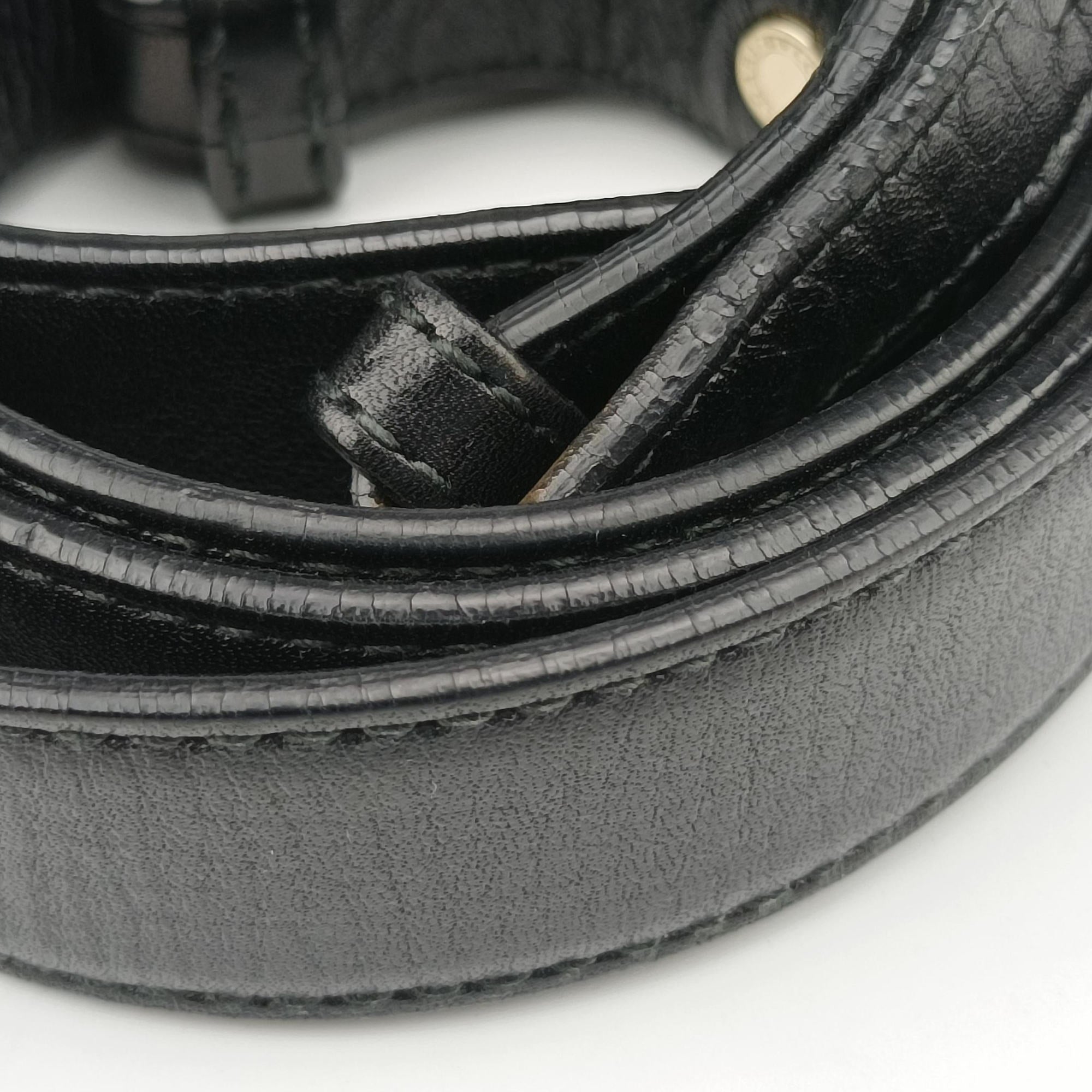Secondhand Bvlgari Isabella Rossellini Black Leather  shoulderbag | stylenewstar