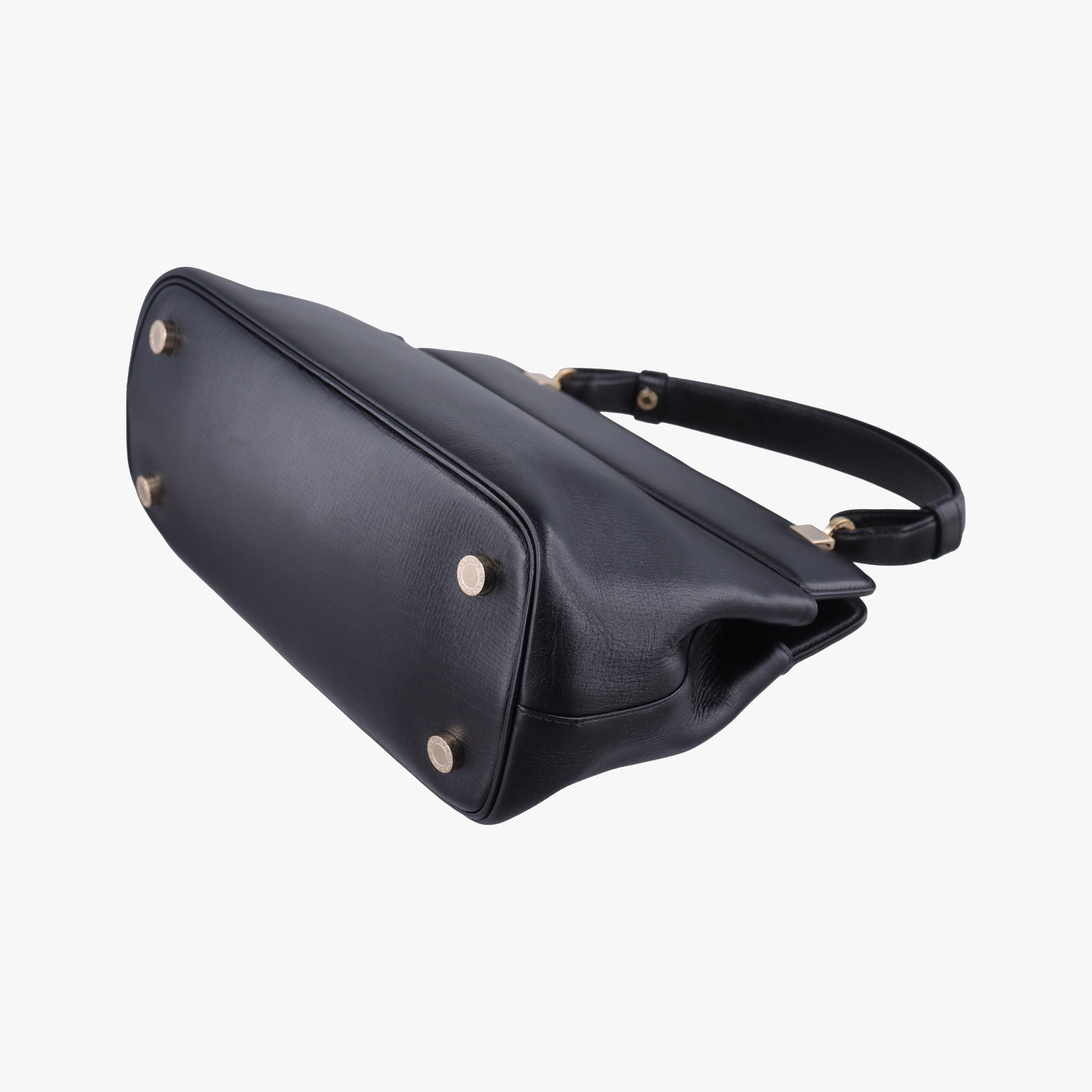 Secondhand Bvlgari Isabella Rossellini Black Leather  shoulderbag | stylenewstar