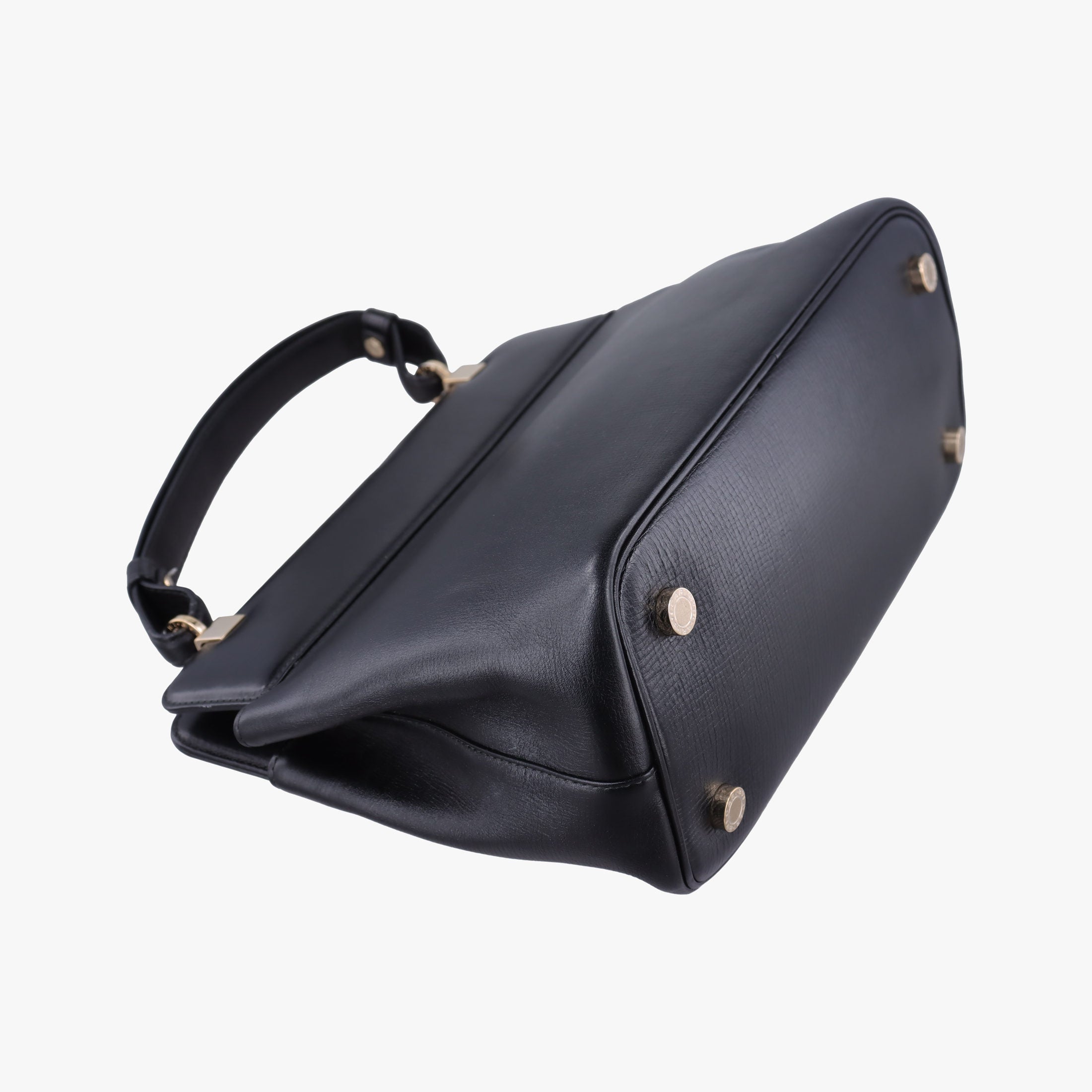 Secondhand Bvlgari Isabella Rossellini Black Leather  shoulderbag | stylenewstar