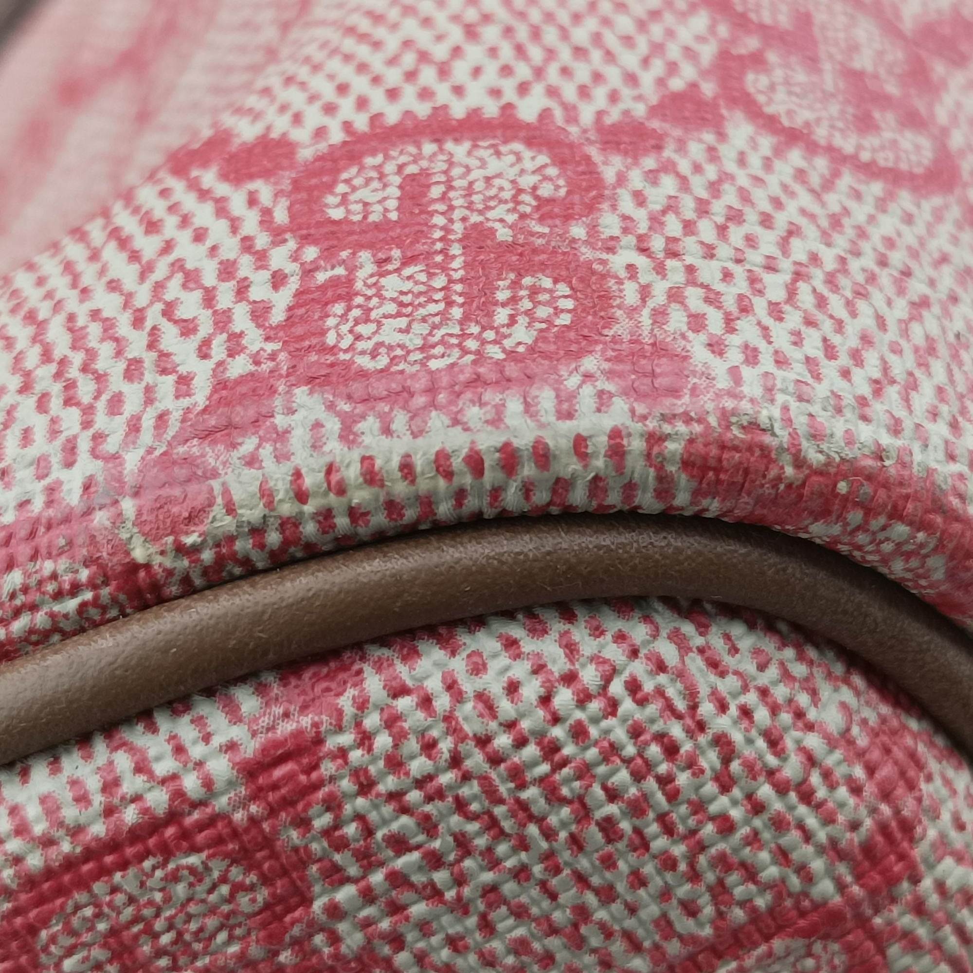 Pre-owned Gucci Microguccissima Joy Red×Brown Coated canvas×Leather 322231 shoulderbag | stylenewstar