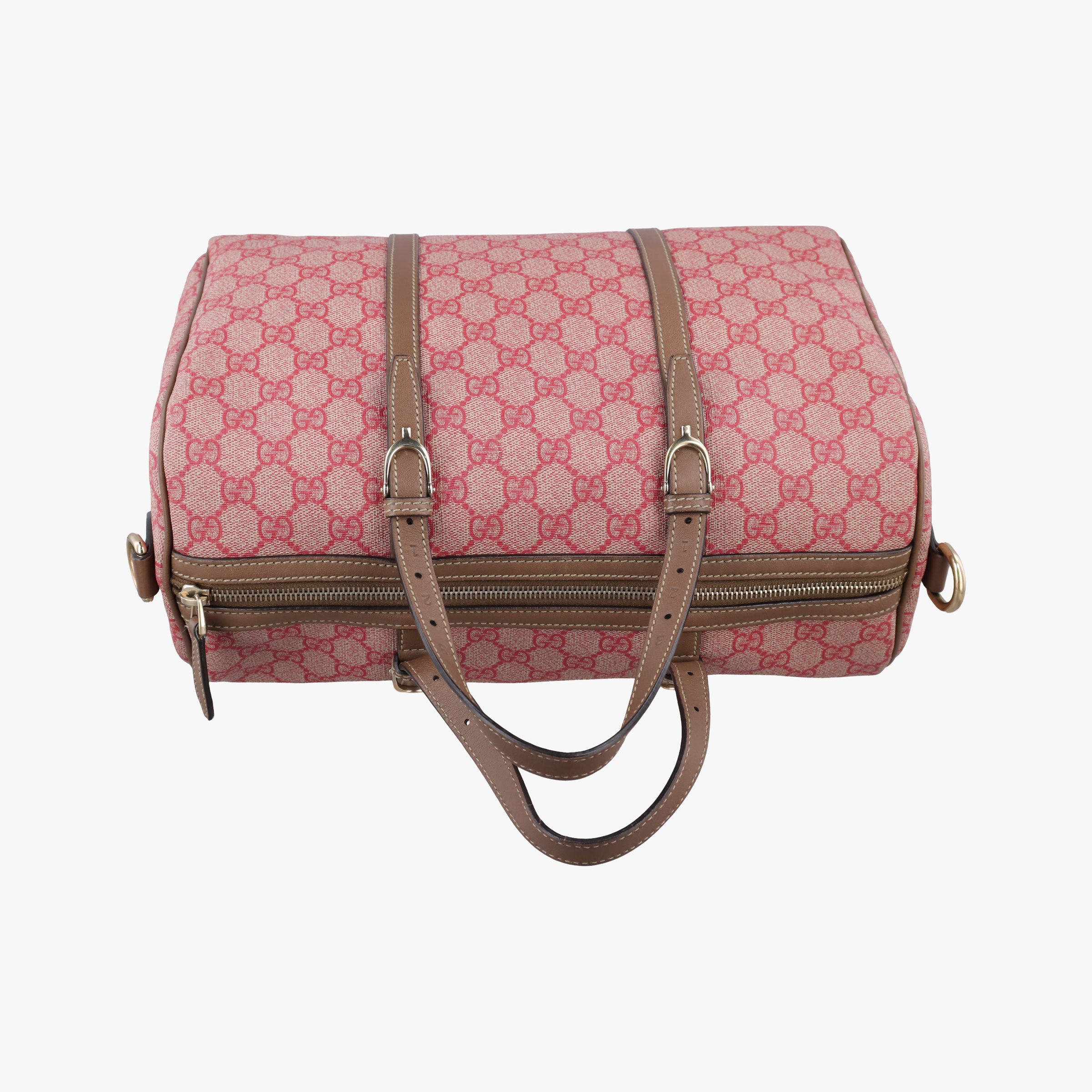 Pre-owned Gucci Microguccissima Joy Red×Brown Coated canvas×Leather 322231 shoulderbag | stylenewstar