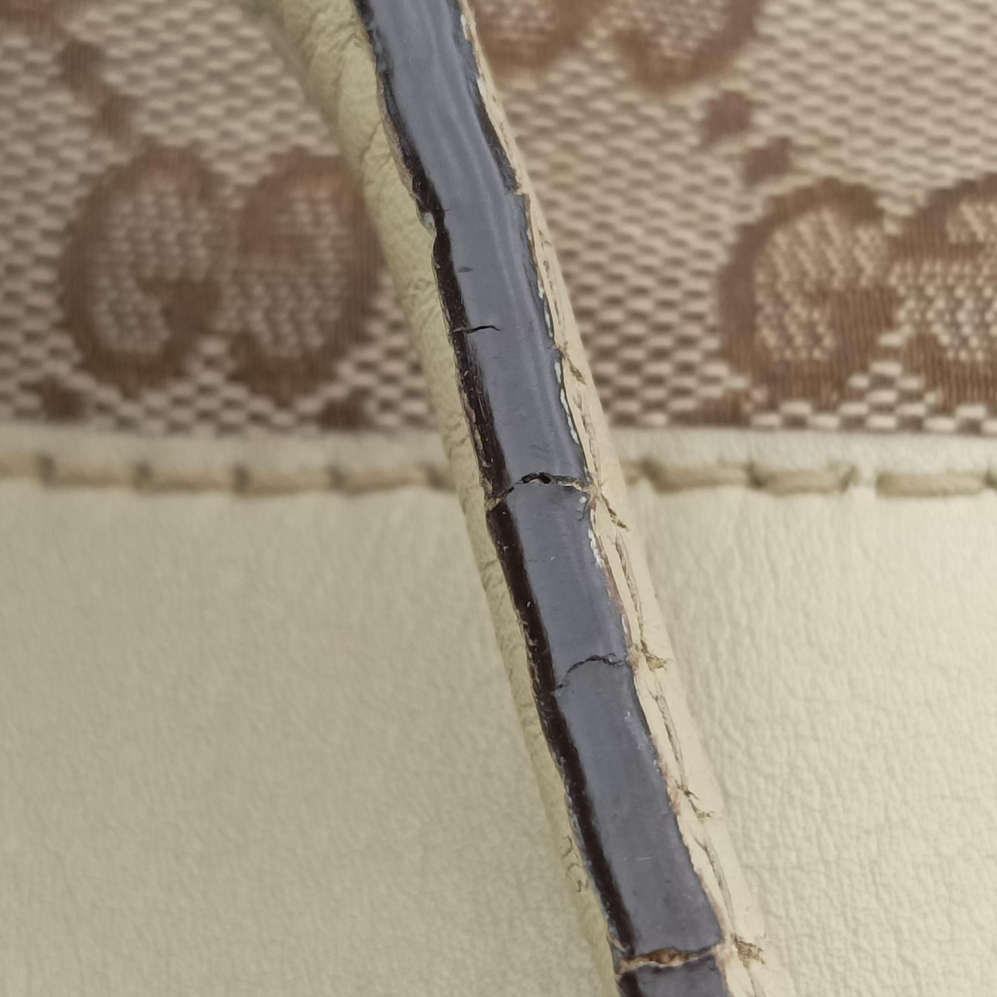 Pre-owned Gucci Mayfair Bow Tote beige x White Canvas × Leather 257349 shoulderbag | stylenewstar