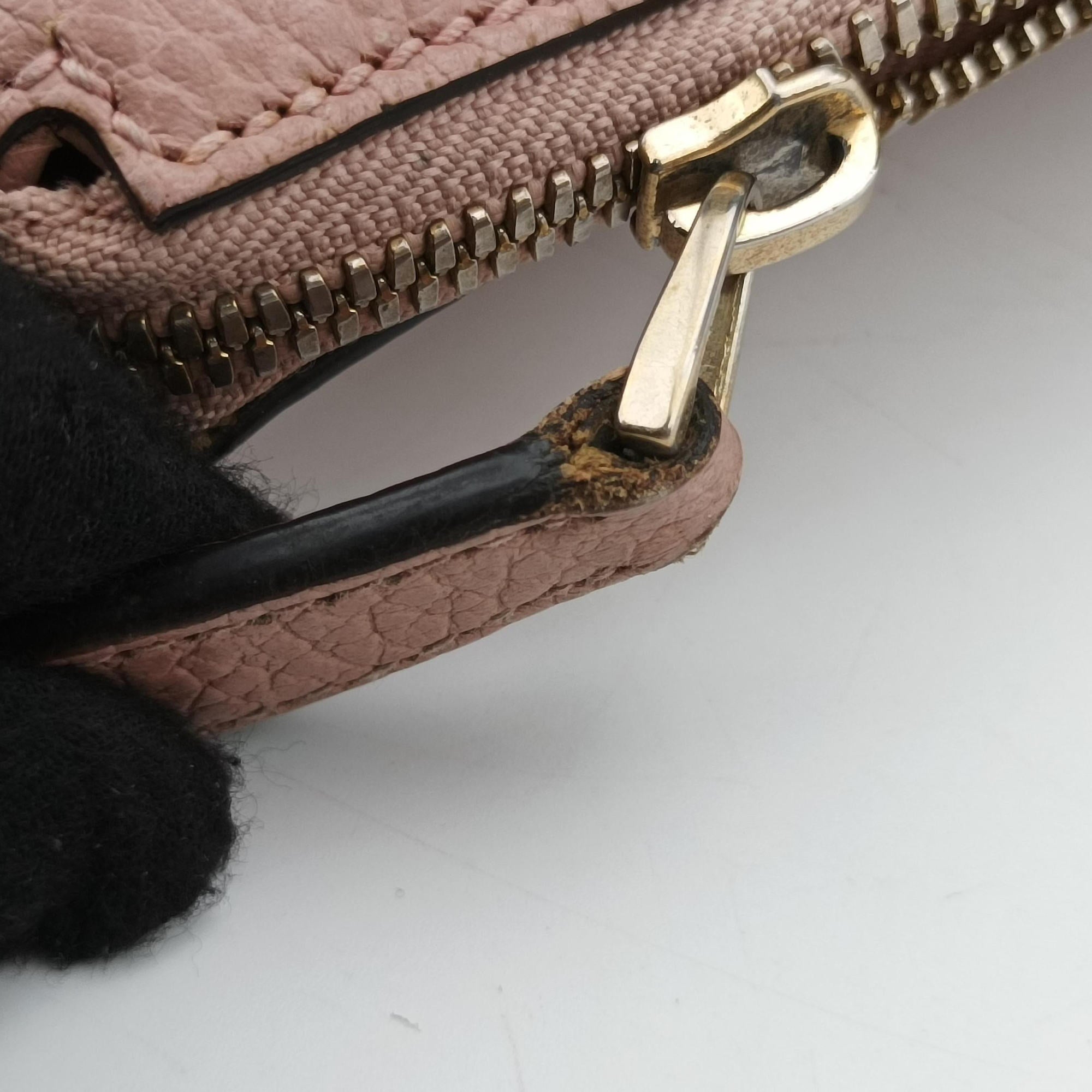 Pre-owned Gucci interlocking G Charmy Pink Leather 449650 handbag | stylenewstar