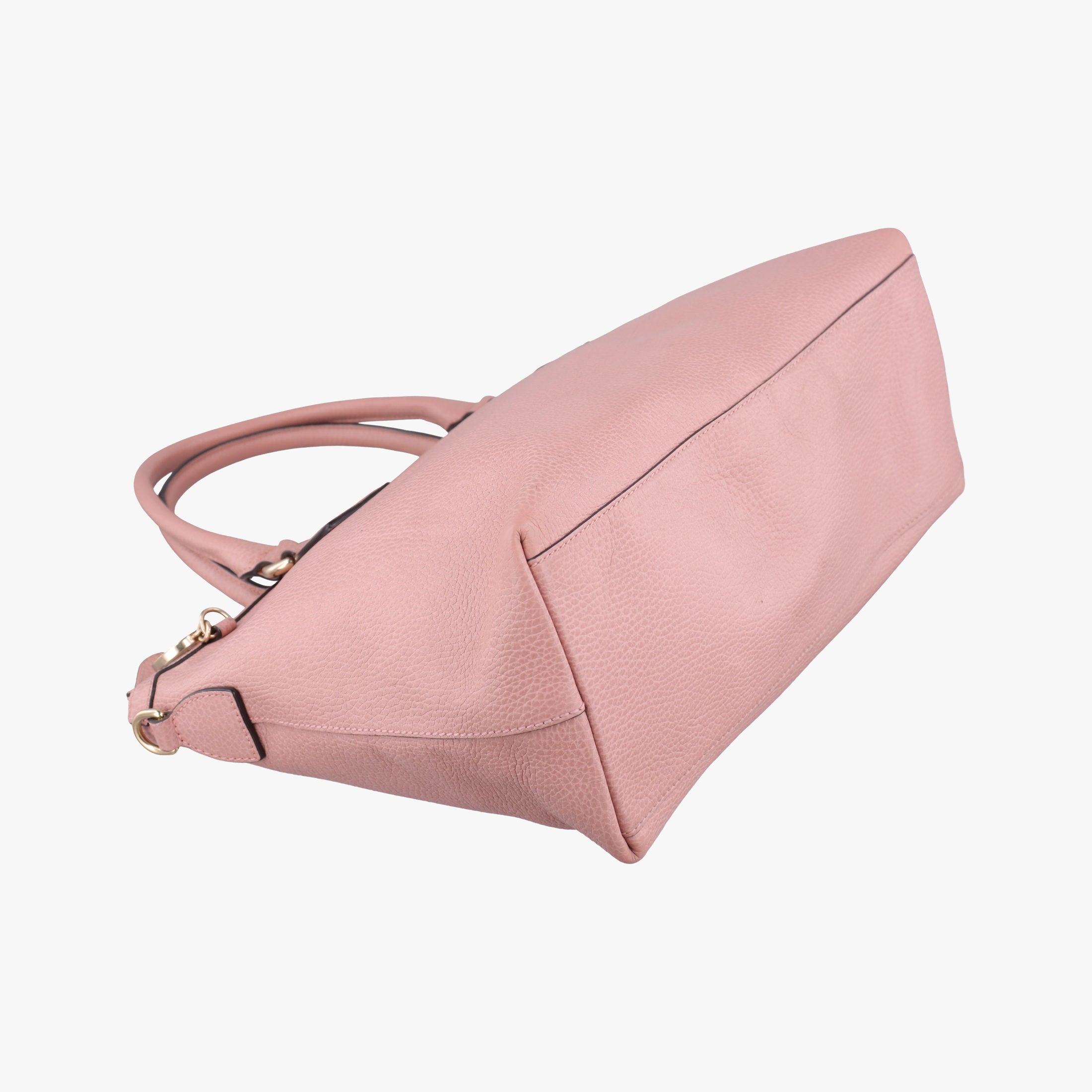 Pre-owned Gucci interlocking G Charmy Pink Leather 449650 handbag | stylenewstar