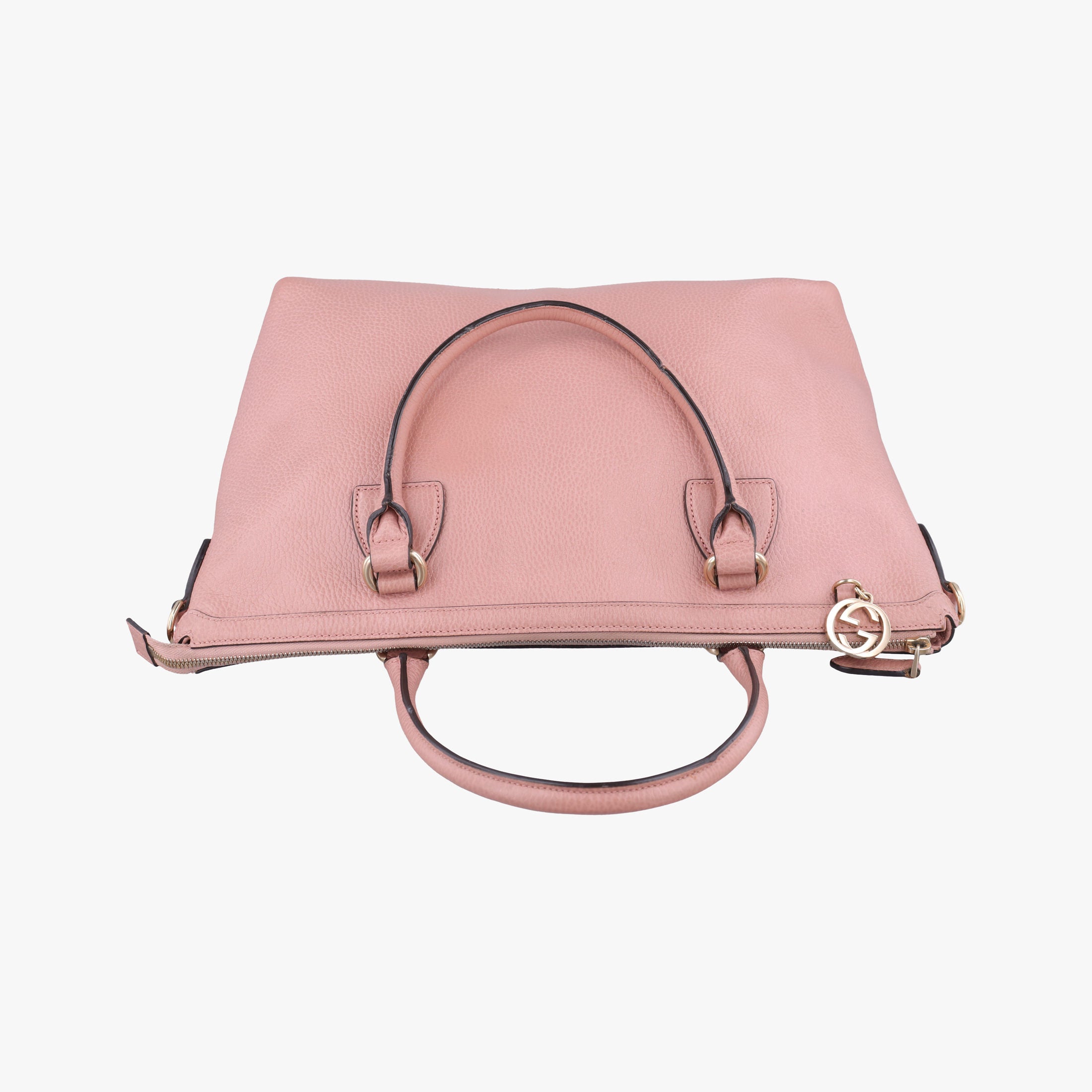 Pre-owned Gucci interlocking G Charmy Pink Leather 449650 handbag | stylenewstar