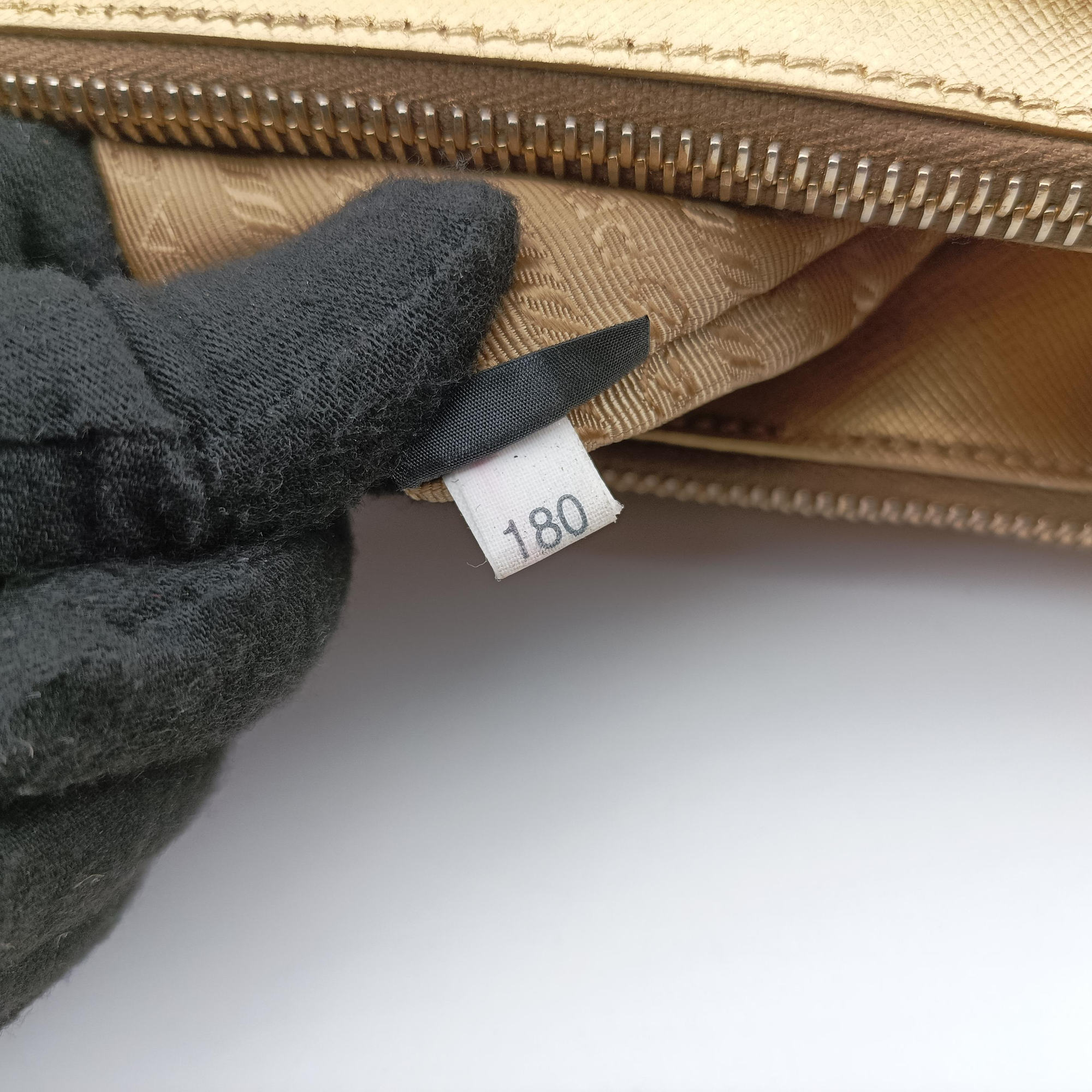 Pre-owned Prada Galleria Golden SAFFIANO Leather BN2274 shoulderbag | stylenewstar