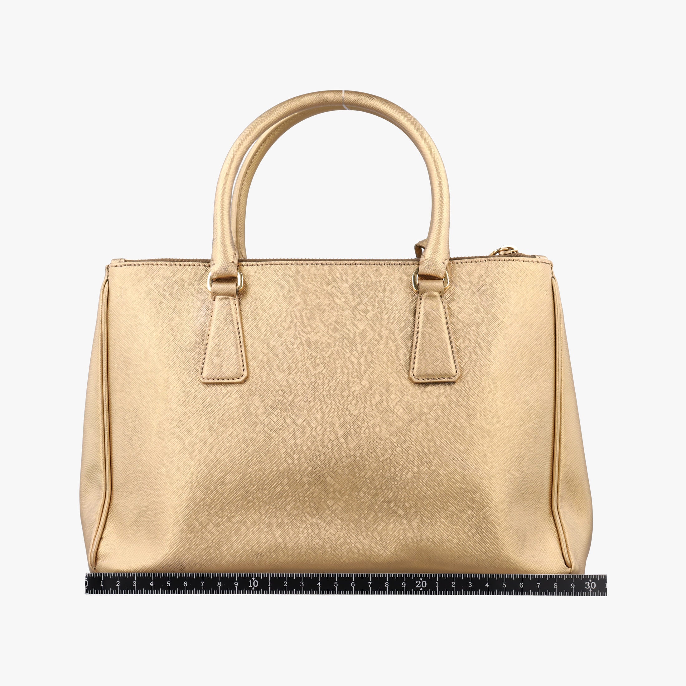 Pre-owned Prada Galleria Golden SAFFIANO Leather BN2274 shoulderbag | stylenewstar