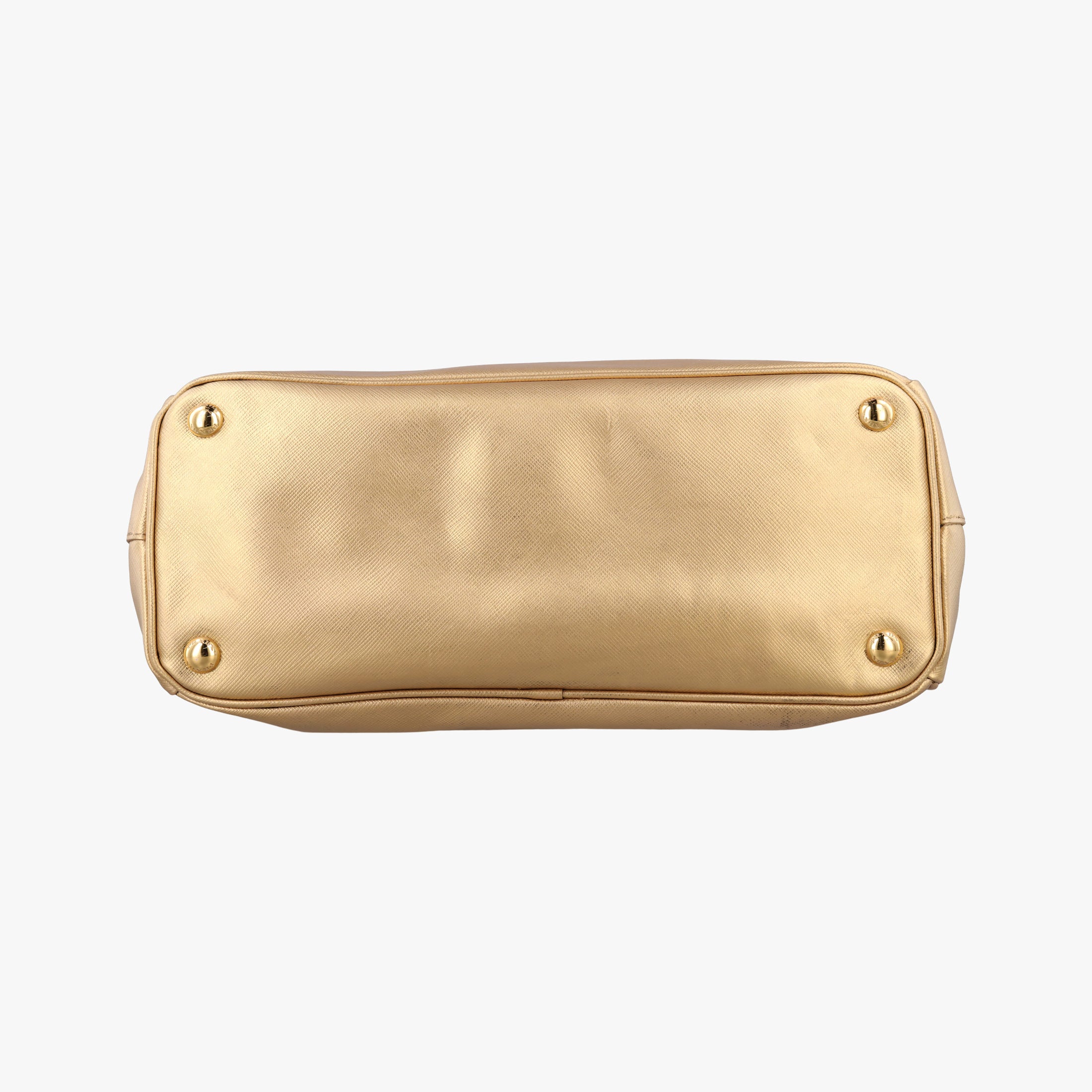 Pre-owned Prada Galleria Golden SAFFIANO Leather BN2274 shoulderbag | stylenewstar