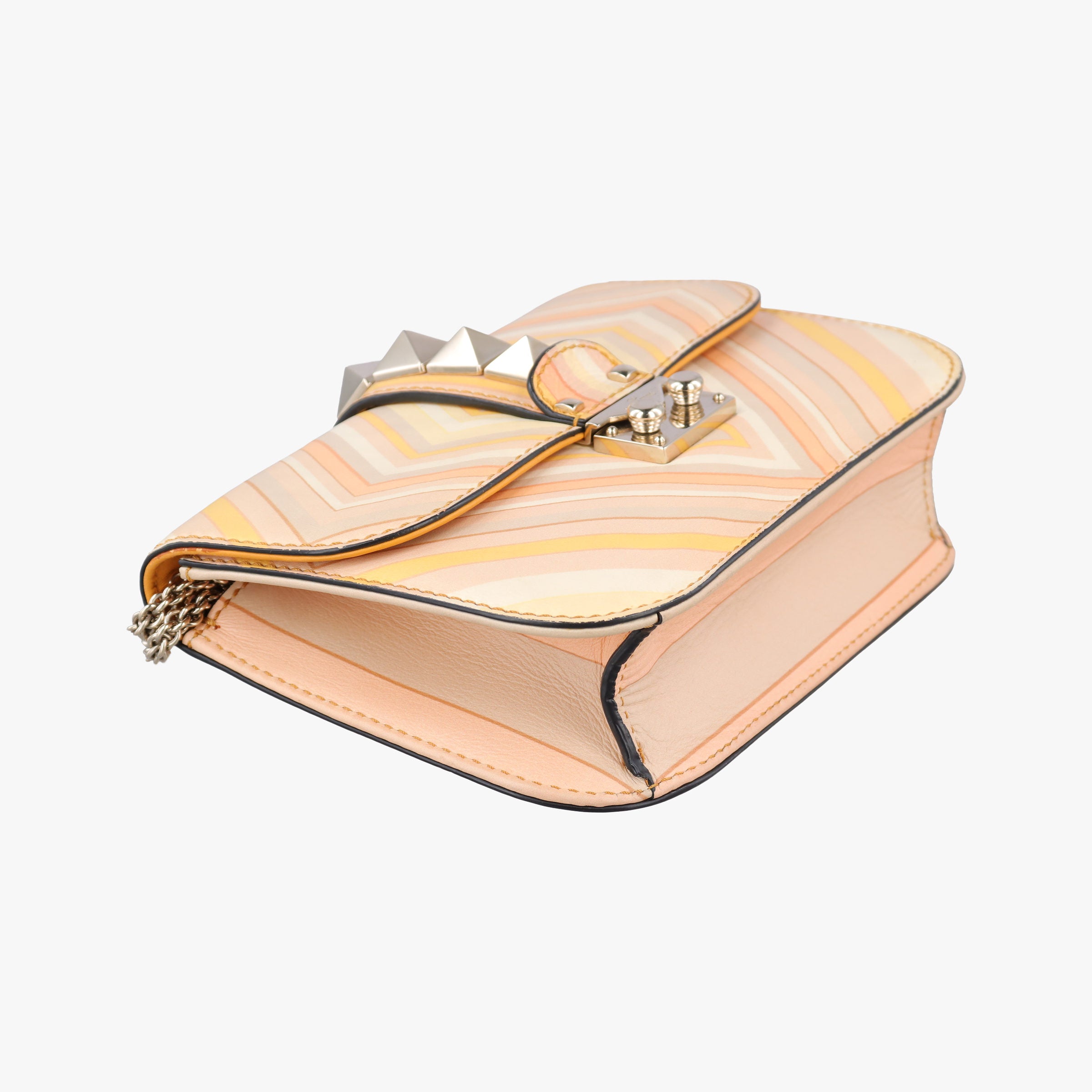 Vintage Valentino Rockstud　Glam Lock Multicolour Leather  shoulderbag | stylenewstar