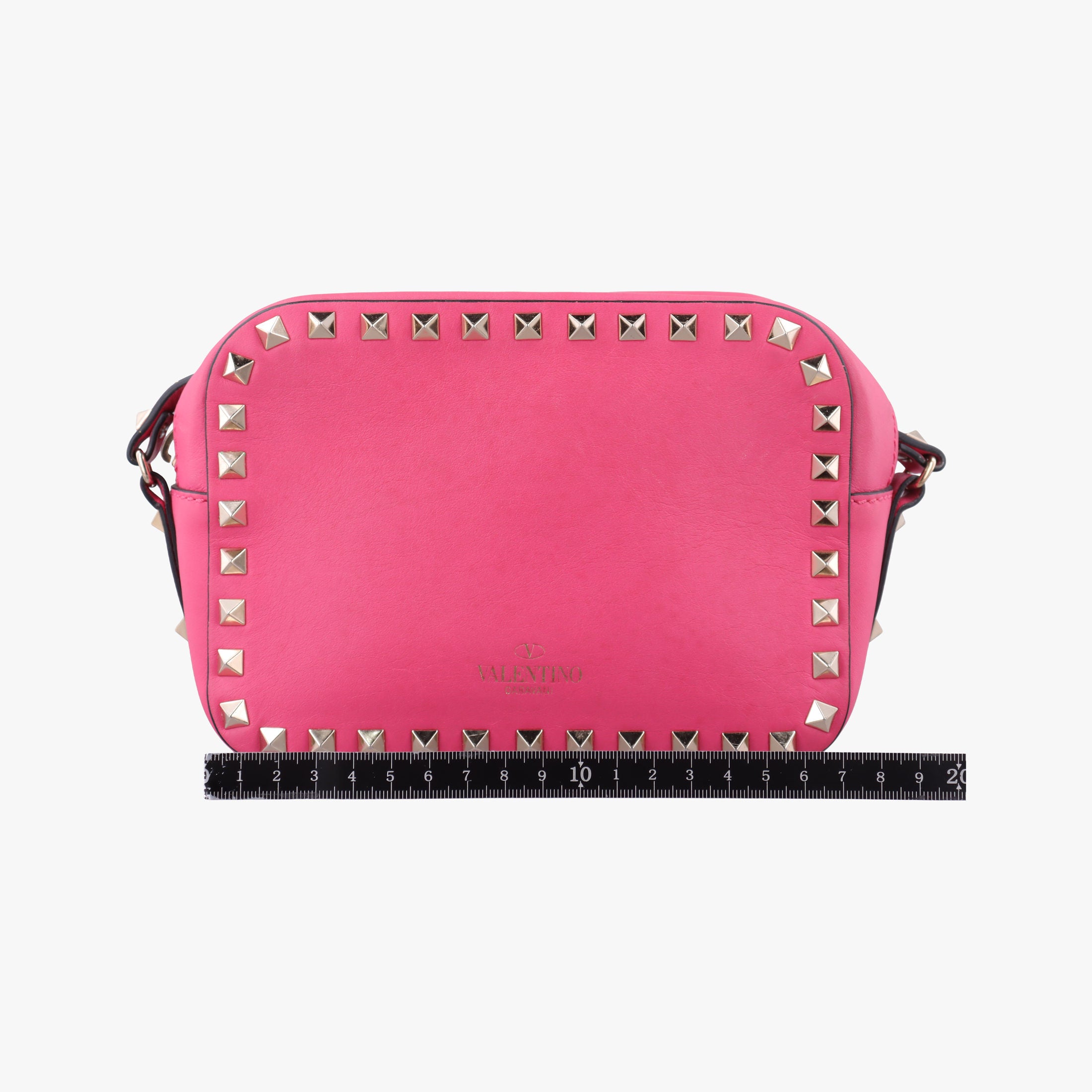 Pre-owned Valentino Rockstud Pink Leather  shoulderbag | stylenewstar