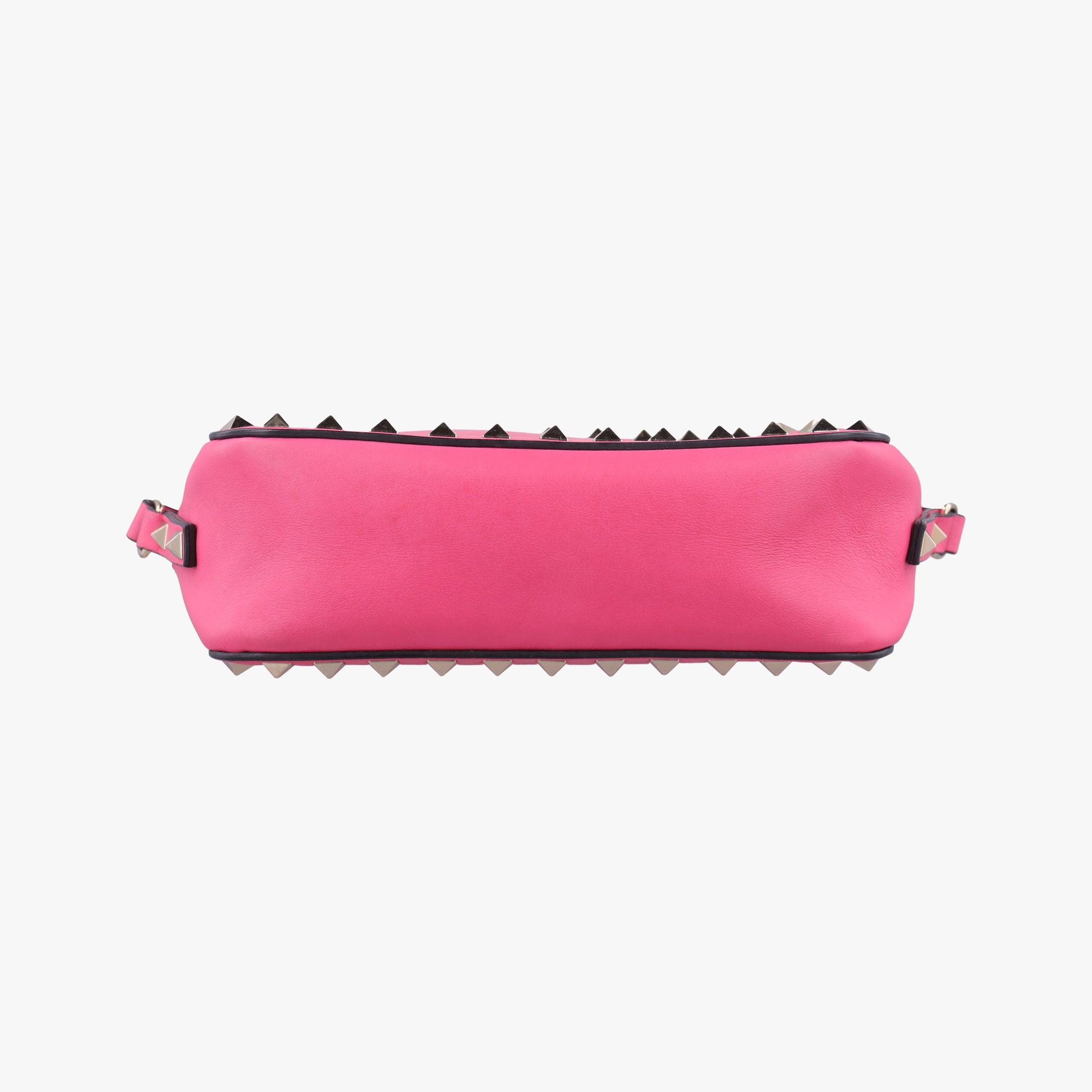 Pre-owned Valentino Rockstud Pink Leather  shoulderbag | stylenewstar