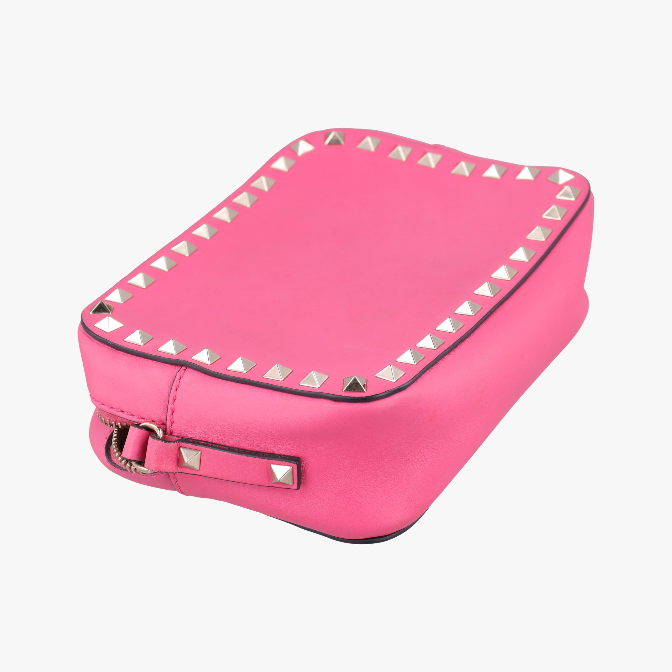 Pre-owned Valentino Rockstud Pink Leather  shoulderbag | stylenewstar