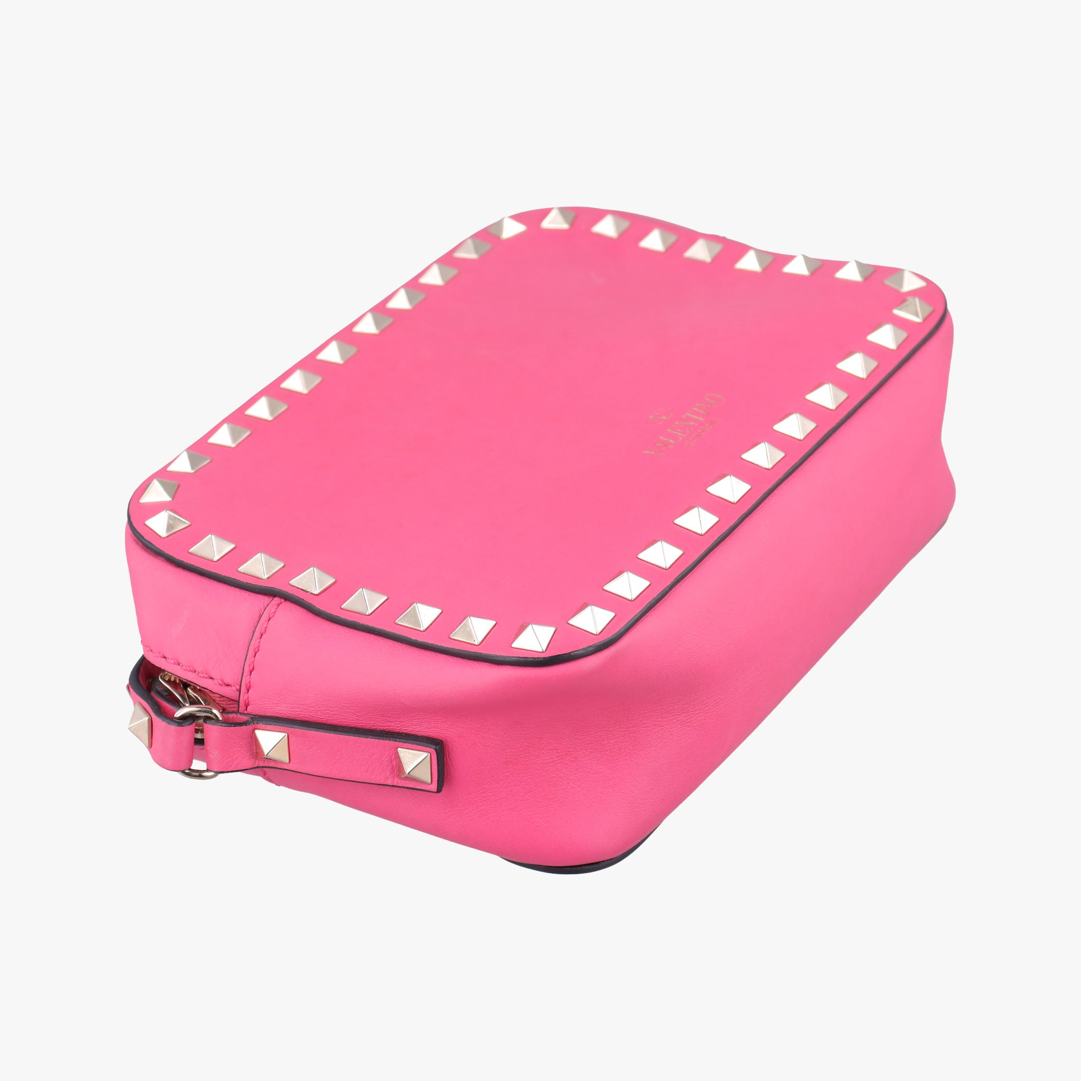 Pre-owned Valentino Rockstud Pink Leather  shoulderbag | stylenewstar