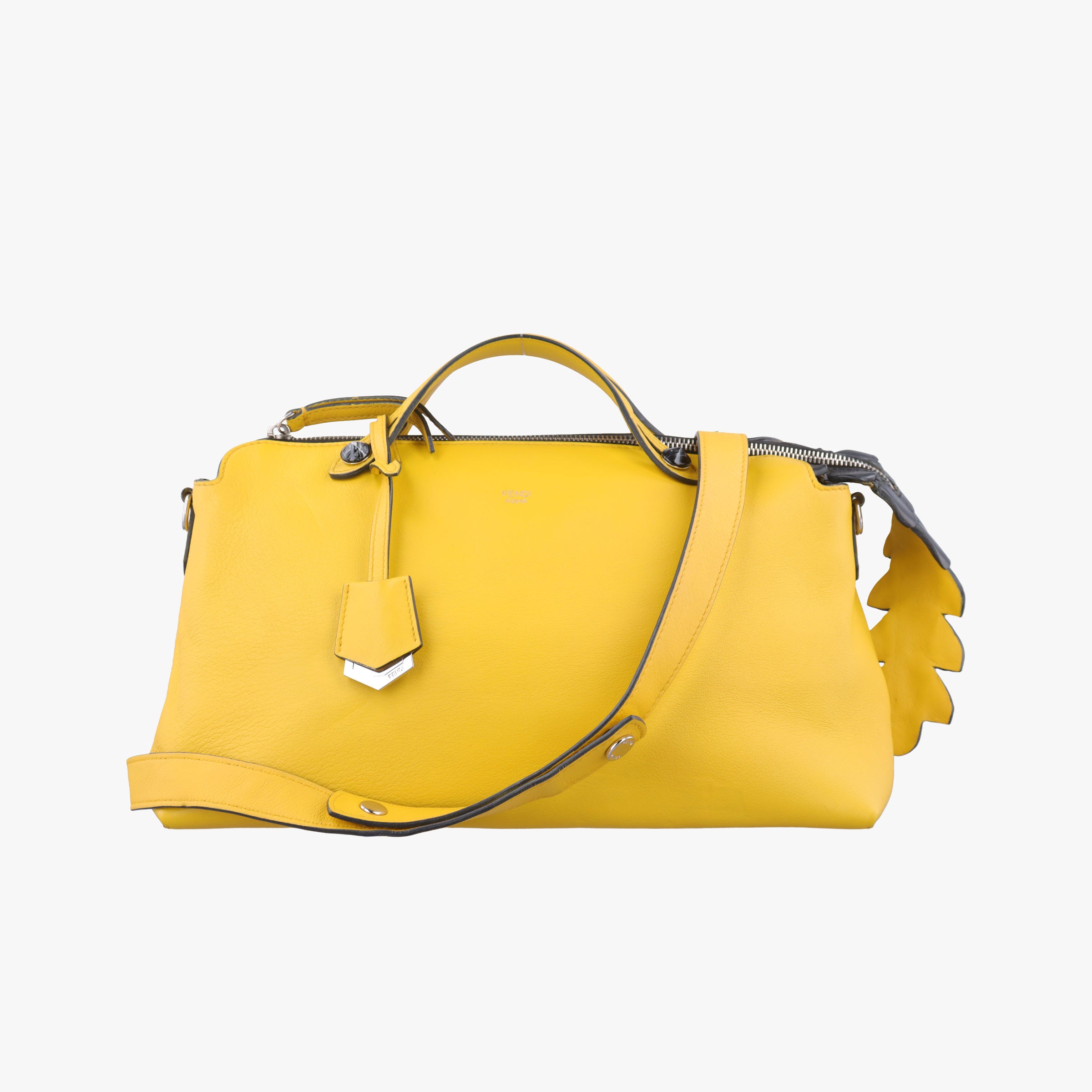 Vintage Fendi By The Way Yellow Leather 8BL125 shoulderbag | stylenewstar
