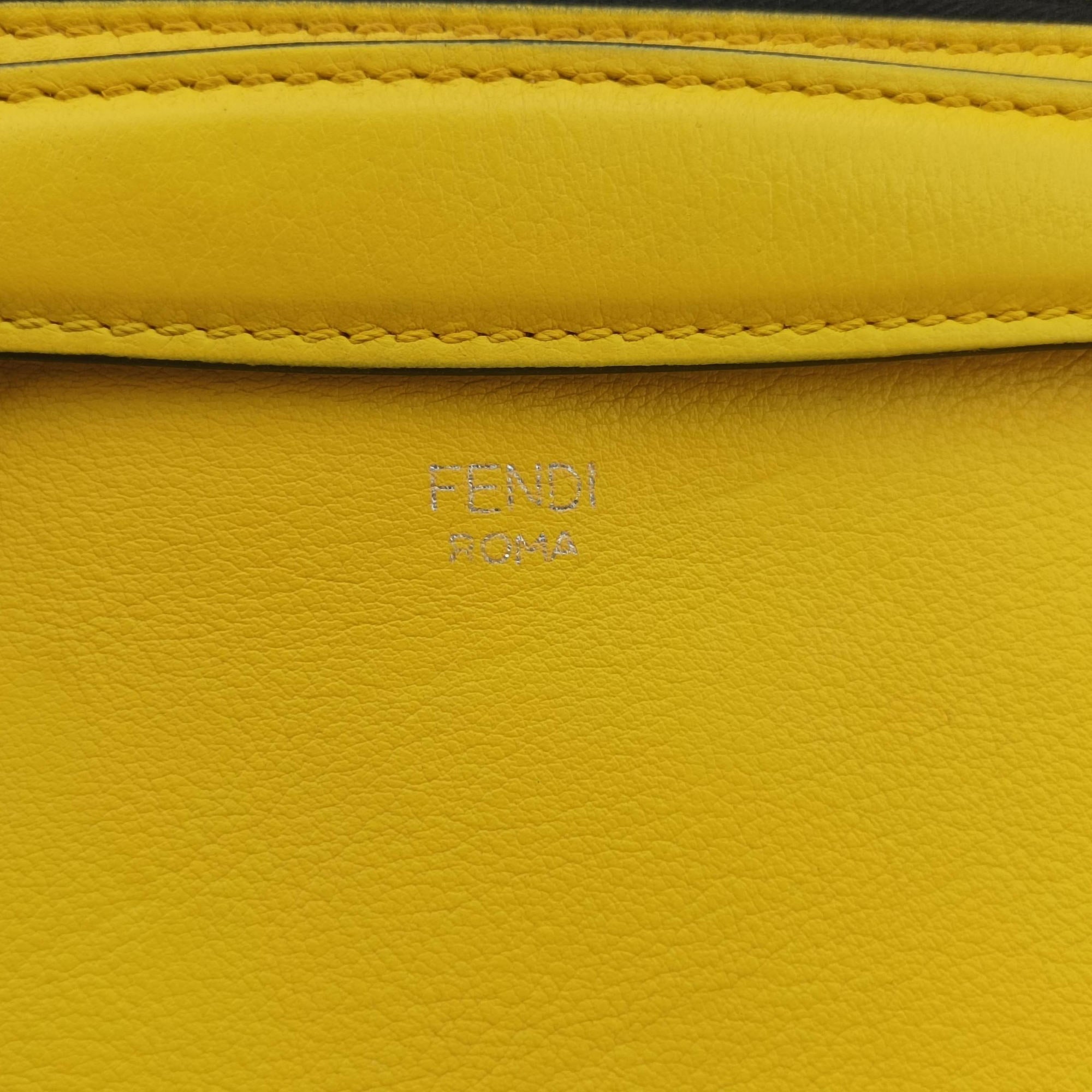 Vintage Fendi By The Way Yellow Leather 8BL125 shoulderbag | stylenewstar