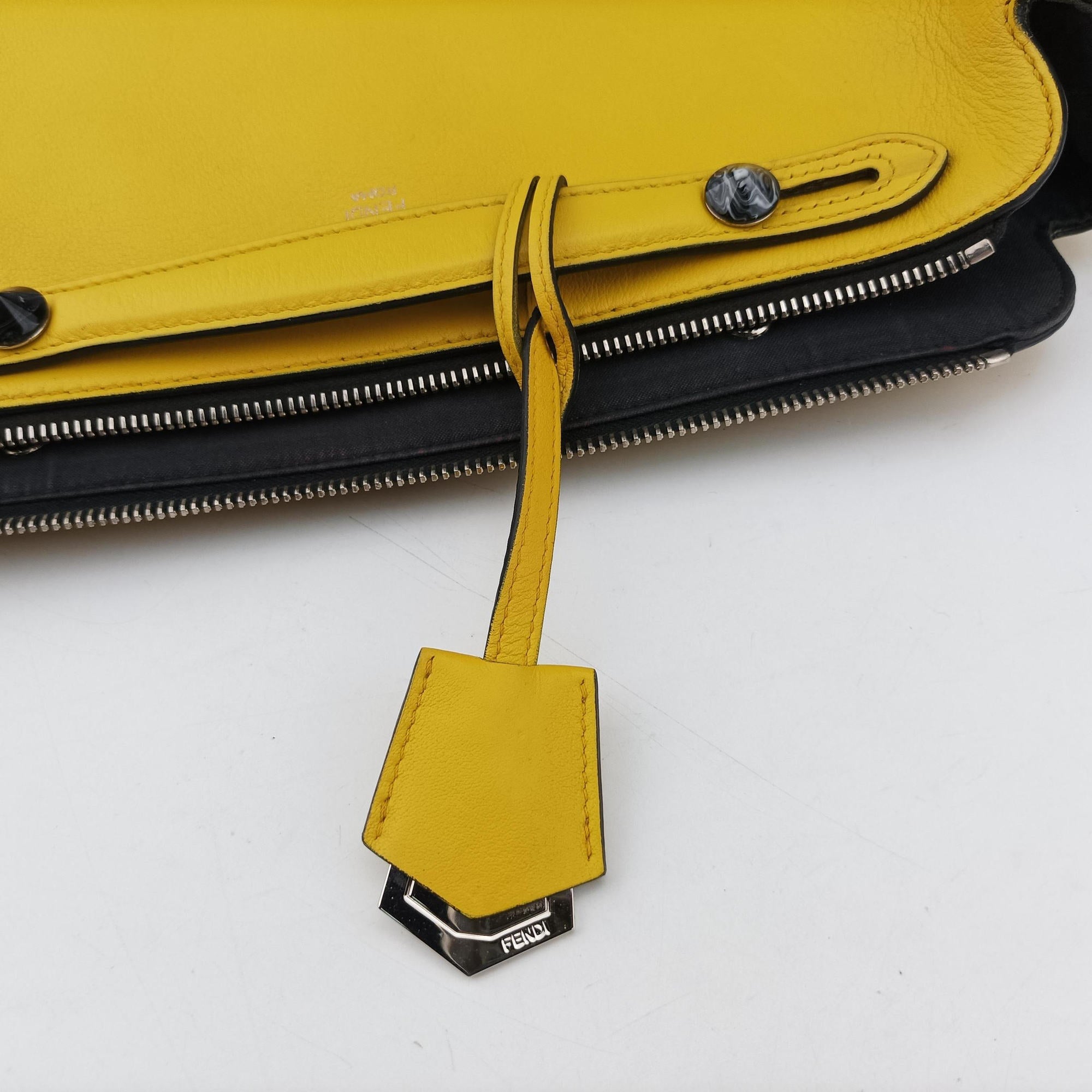 Vintage Fendi By The Way Yellow Leather 8BL125 shoulderbag | stylenewstar
