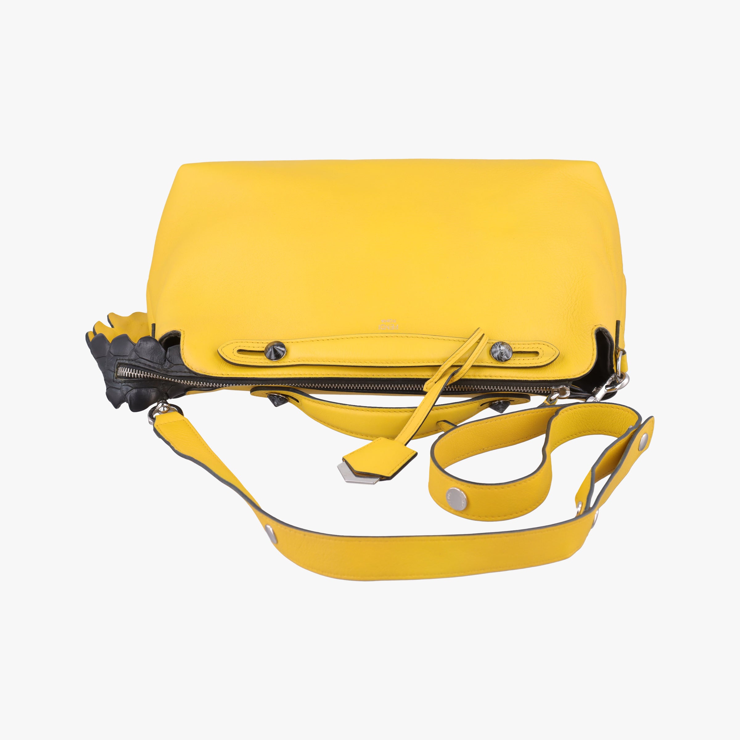 Vintage Fendi By The Way Yellow Leather 8BL125 shoulderbag | stylenewstar