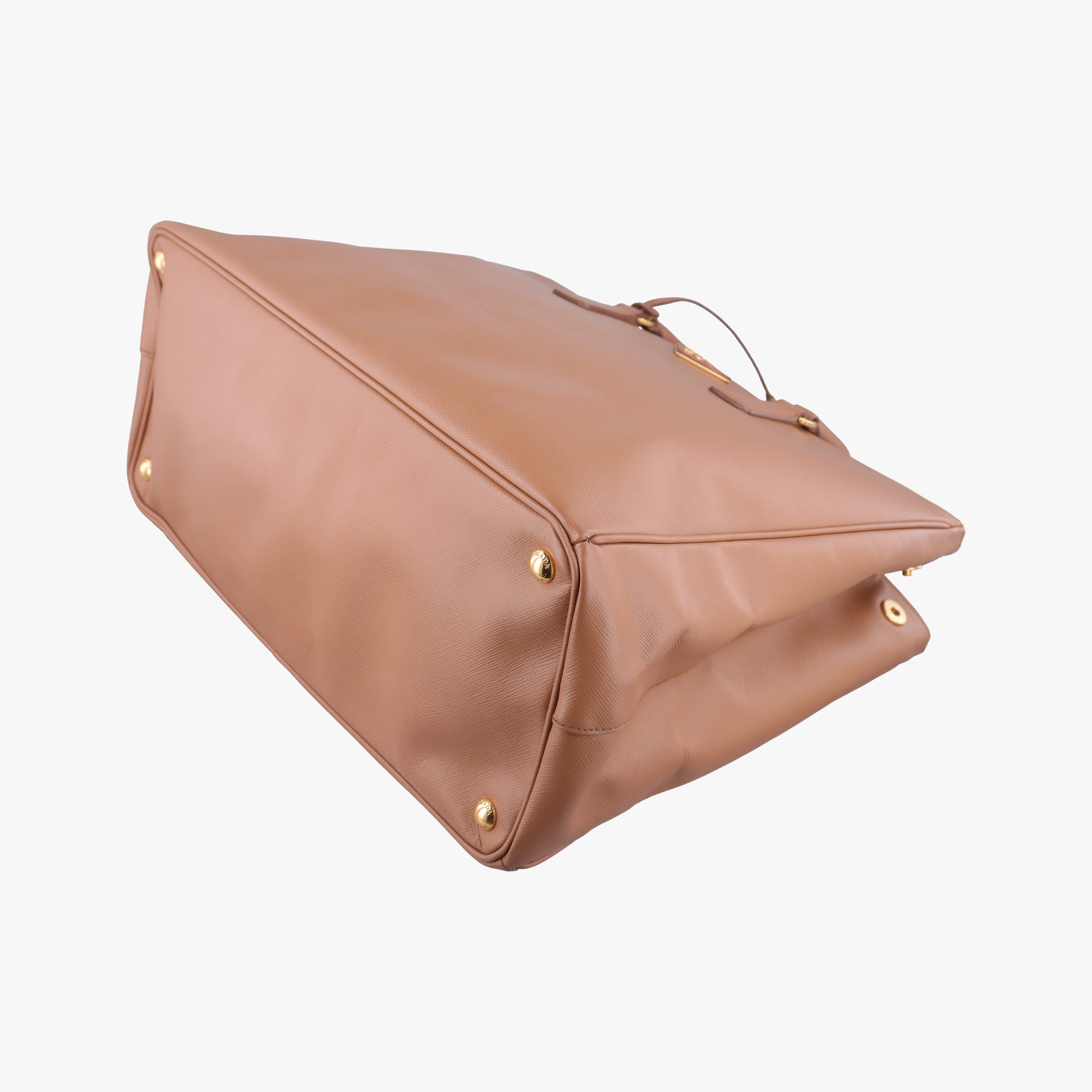 Pre-owned Prada Galleria Camel SAFFIANO Leather BN2274 handbag | stylenewstar