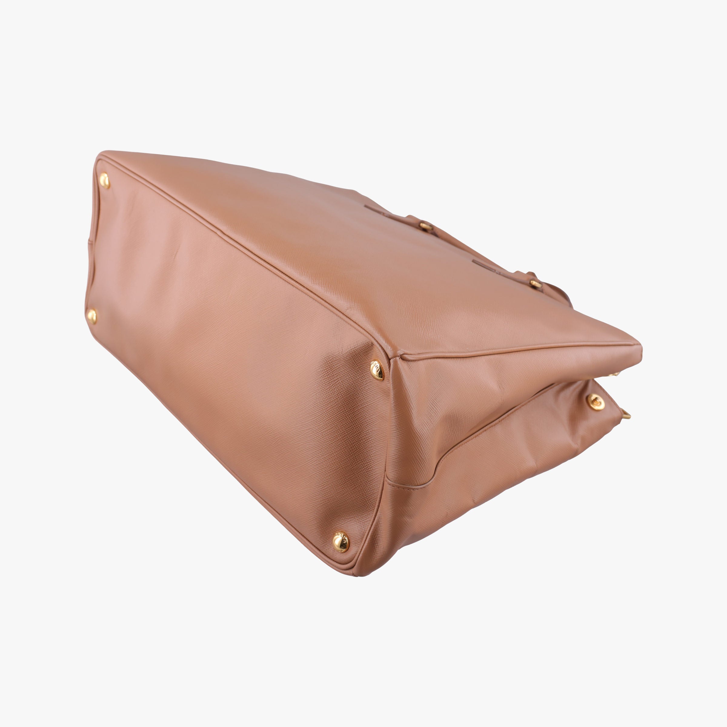 Pre-owned Prada Galleria Camel SAFFIANO Leather BN2274 handbag | stylenewstar