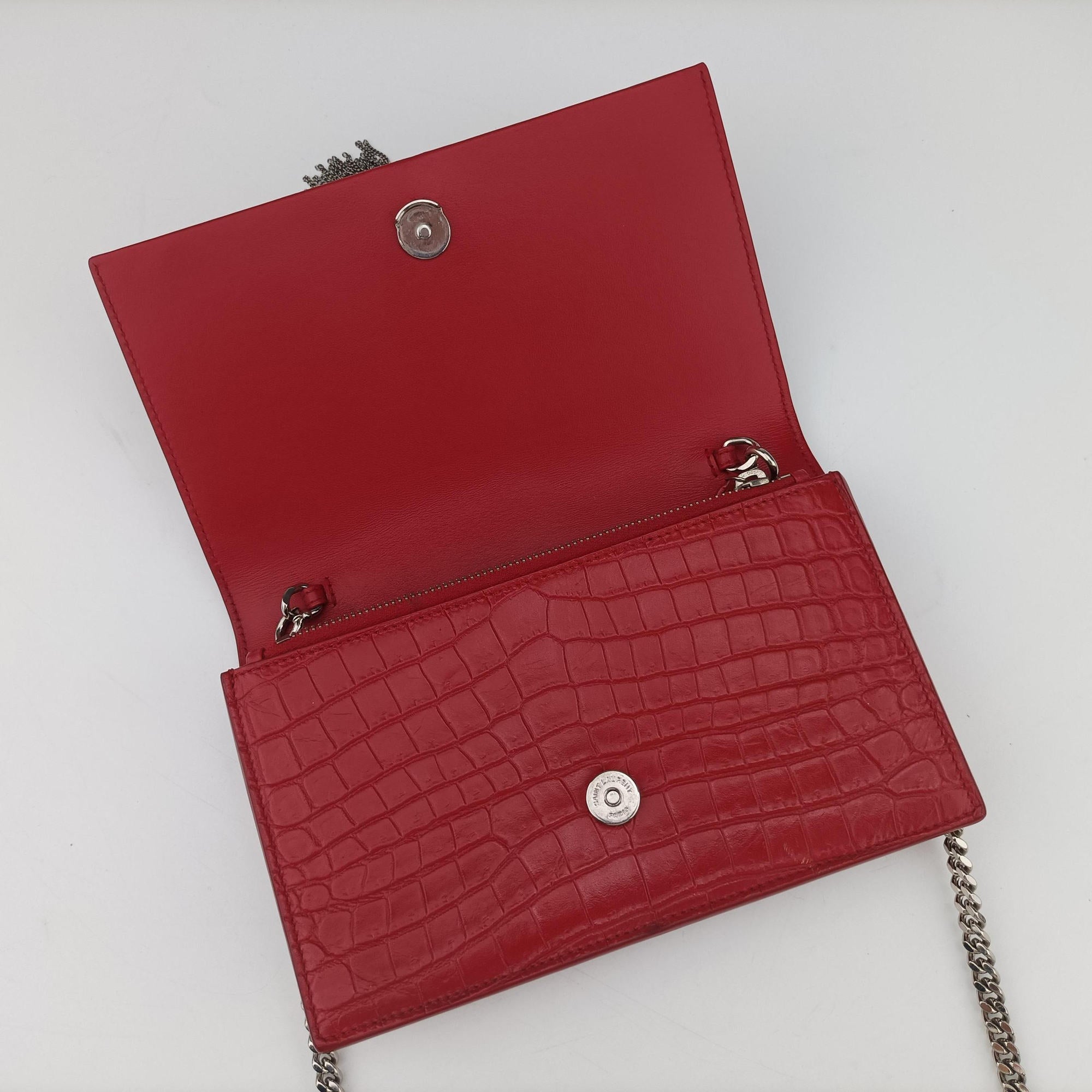 Vintage Yves Saint Laurent KATE Red Leather 452159 shoulderbag | stylenewstar