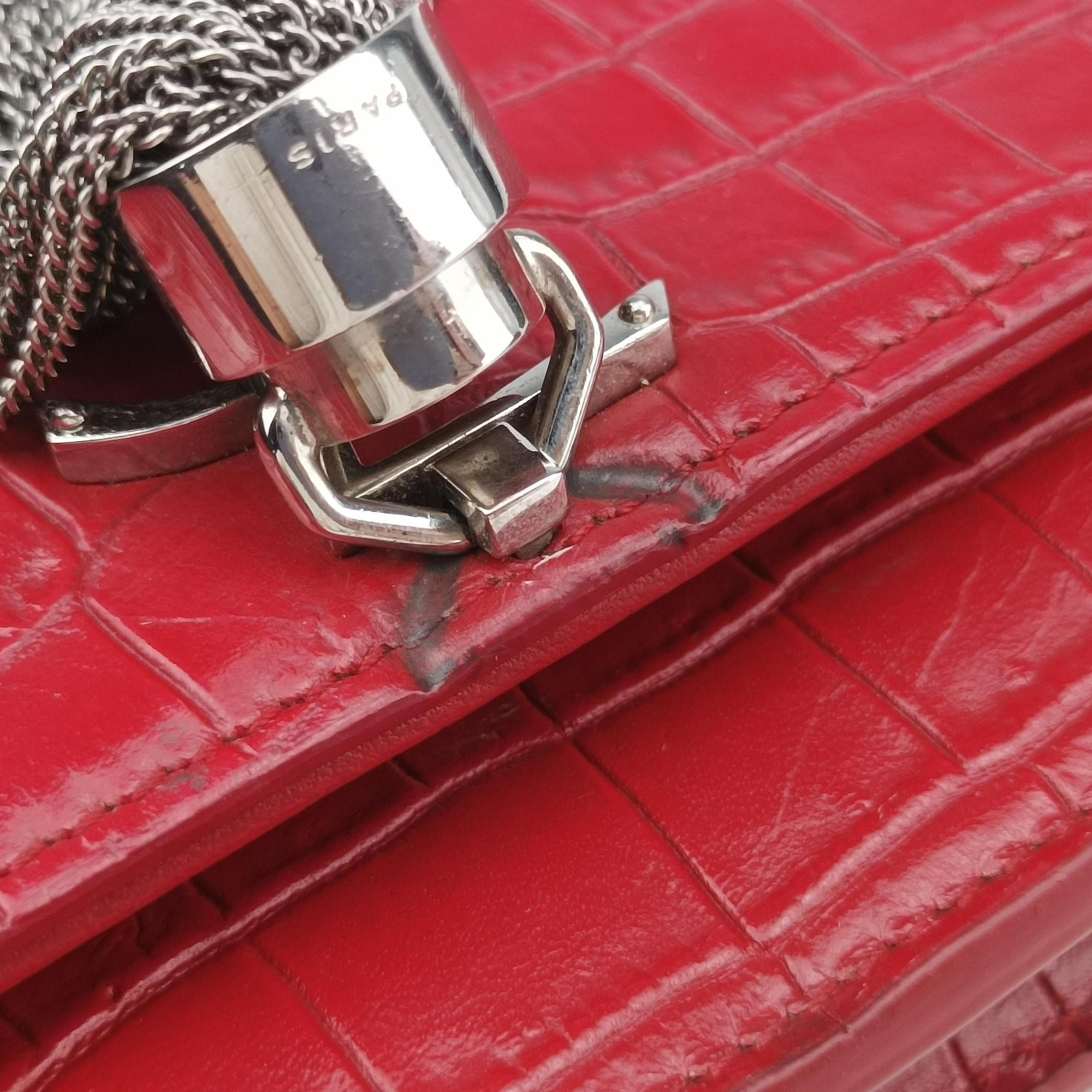 Vintage Yves Saint Laurent KATE Red Leather 452159 shoulderbag | stylenewstar
