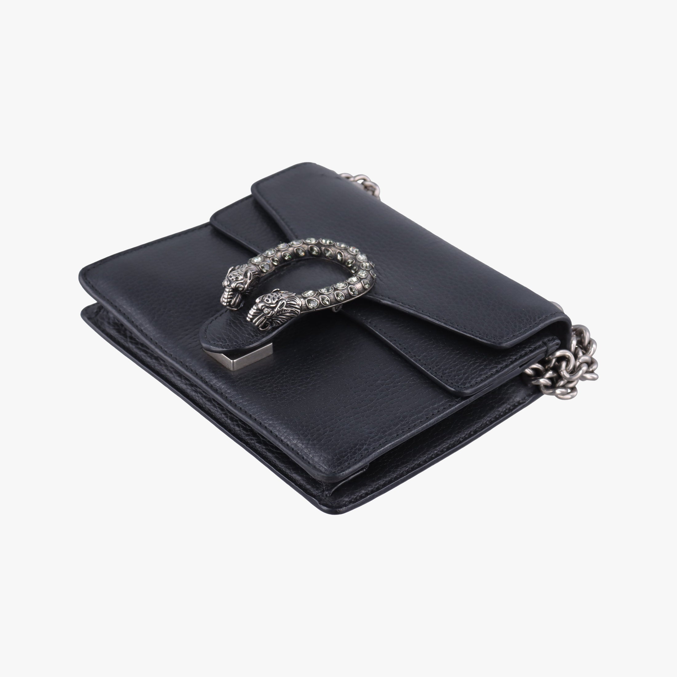 Pre-owned Gucci Dionysus Black Leather 421970 shoulderbag | stylenewstar