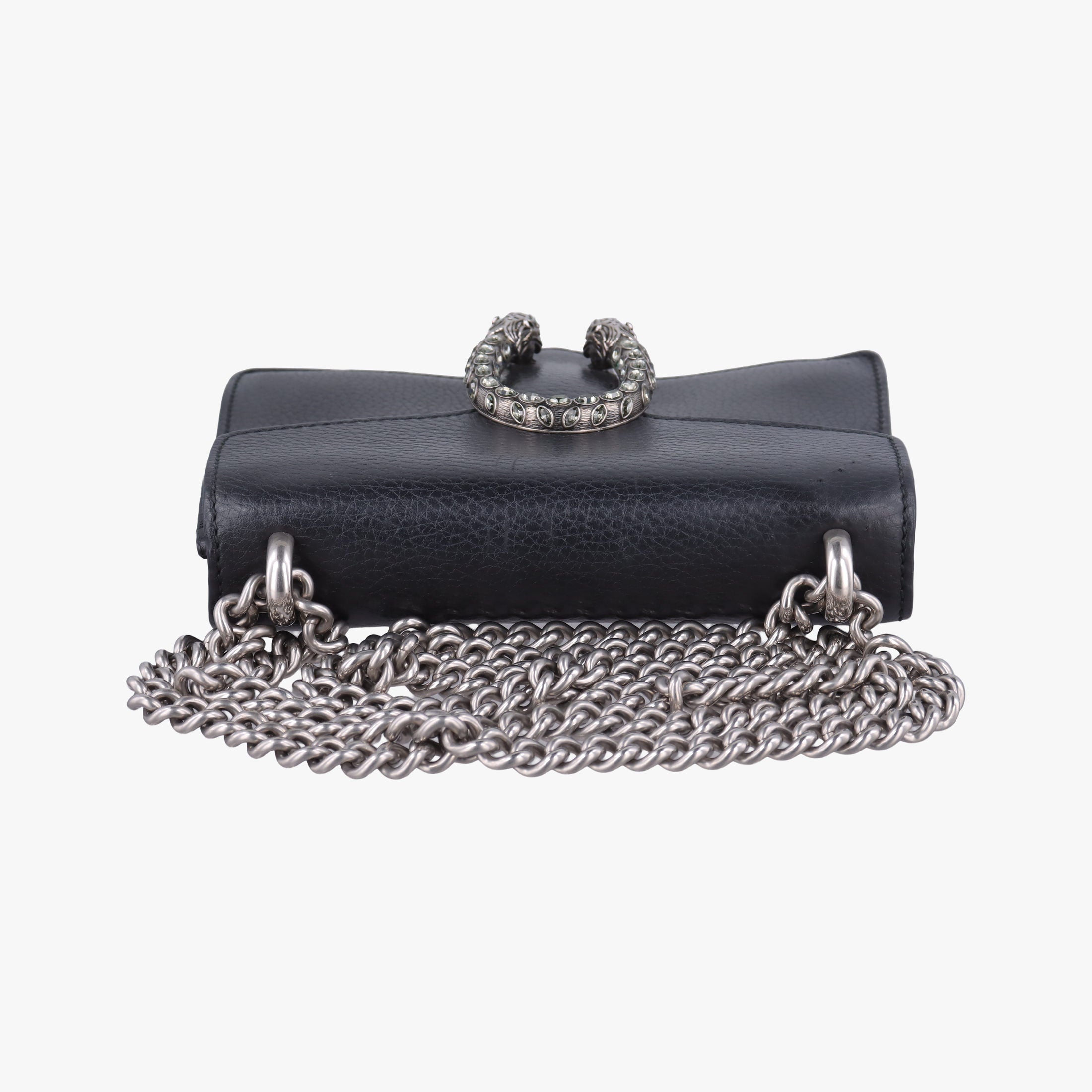 Pre-owned Gucci Dionysus Black Leather 421970 shoulderbag | stylenewstar