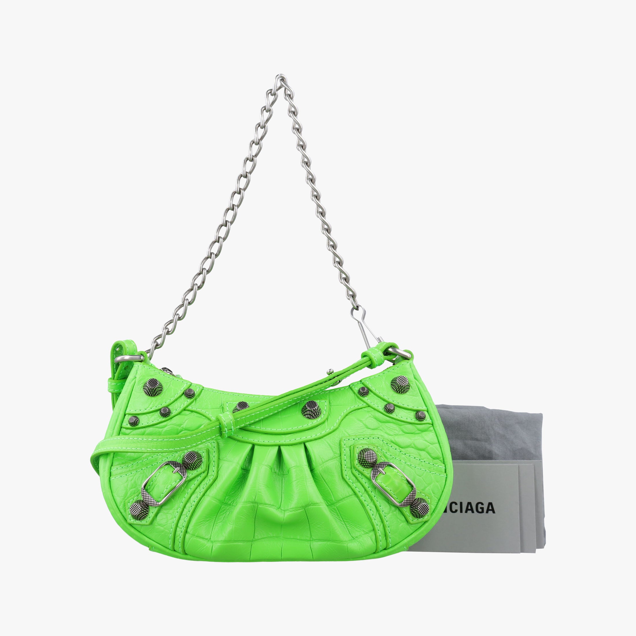 Secondhand Balenciaga Le Cagole Green lambskin  shoulderbag | stylenewstar