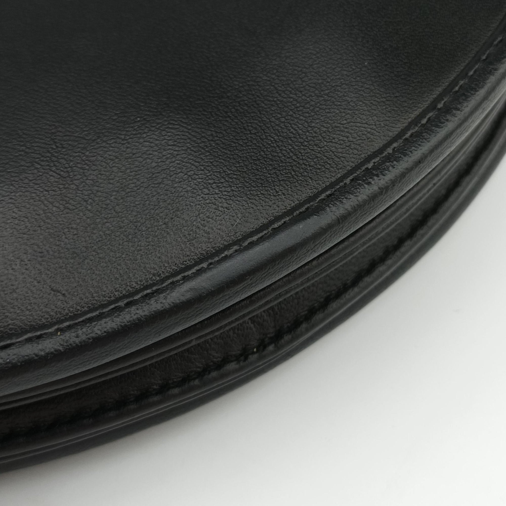 Pre-owned Christian Dior Admit It Corset Hobo Black Leather  handbag | stylenewstar