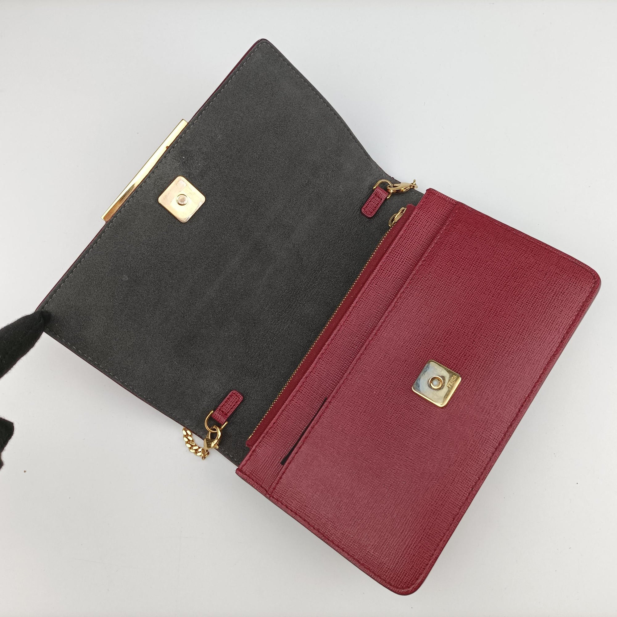 Pre-owned Fendi Monster Eyes Tube Multicolour Leather 8M0346 shoulderbag | stylenewstar