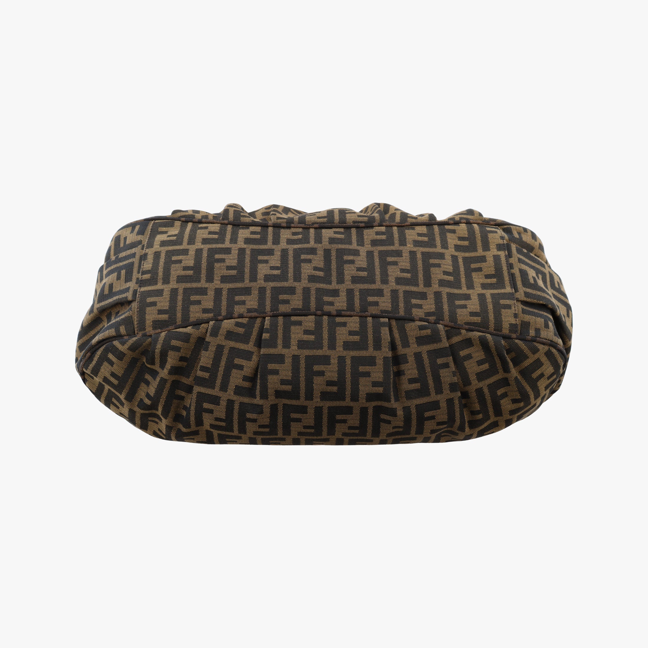 Pre-owned Fendi Mia Brown canvas 8BR616 handbag | stylenewstar