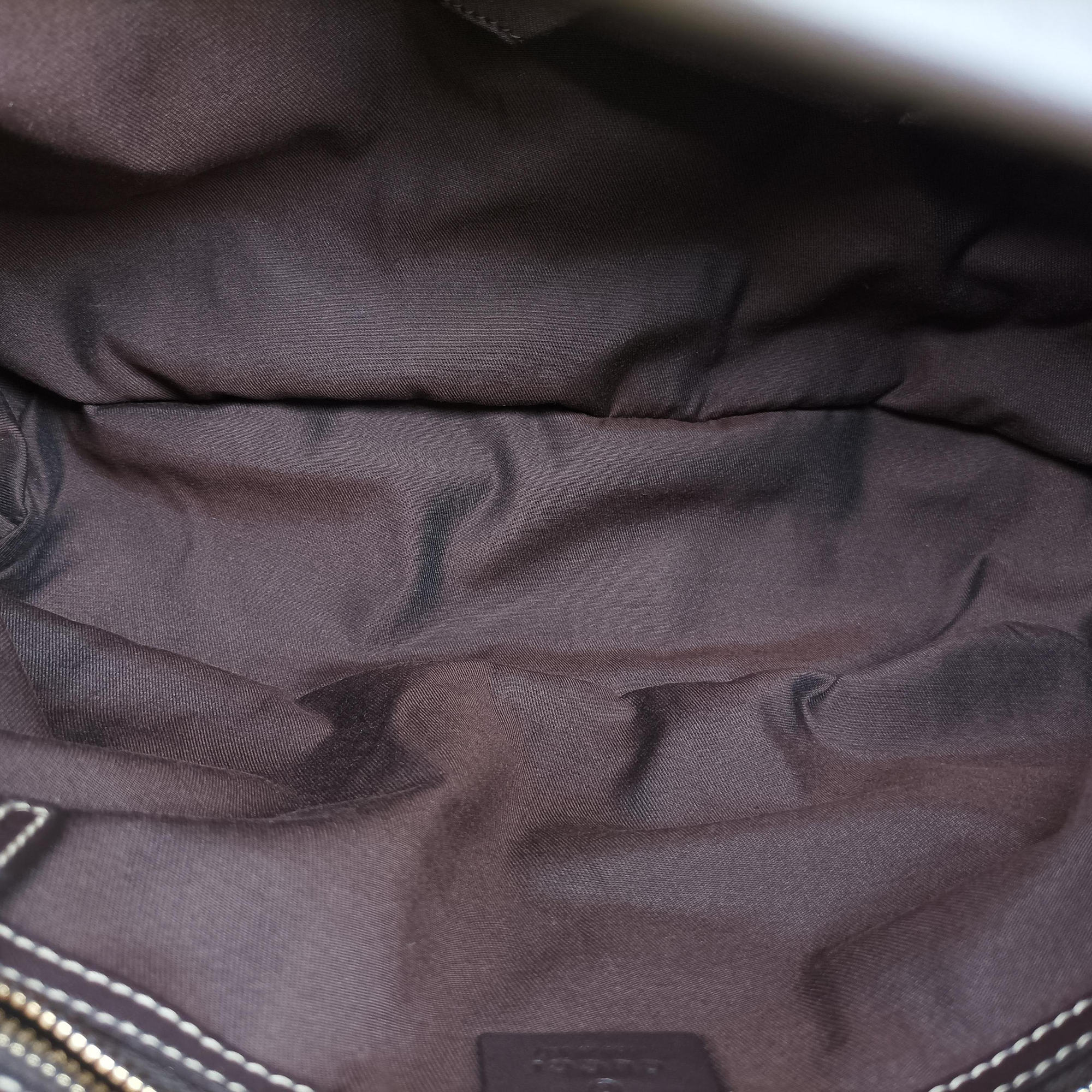 Pre-owned Gucci GG Crystal Beige × Brown PVC coated canvas ×Leather Trim 223965 handbag | stylenewstar