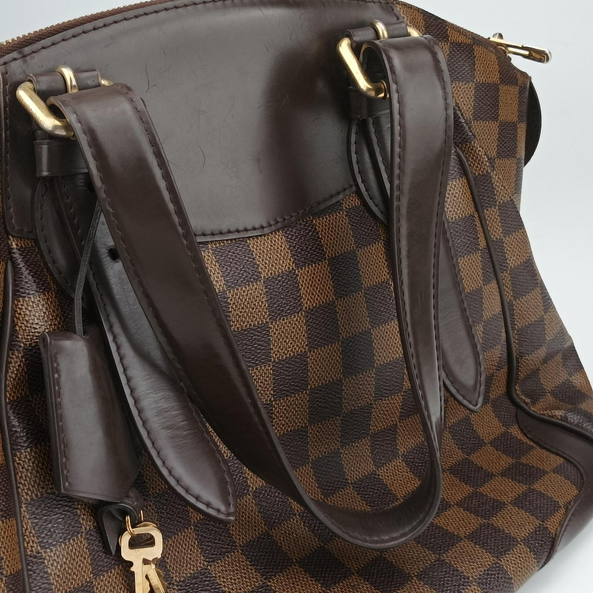 Secondhand Louis Vuitton VERONA MM EBENE Damier Canvas N41118 handbag | stylenewstar