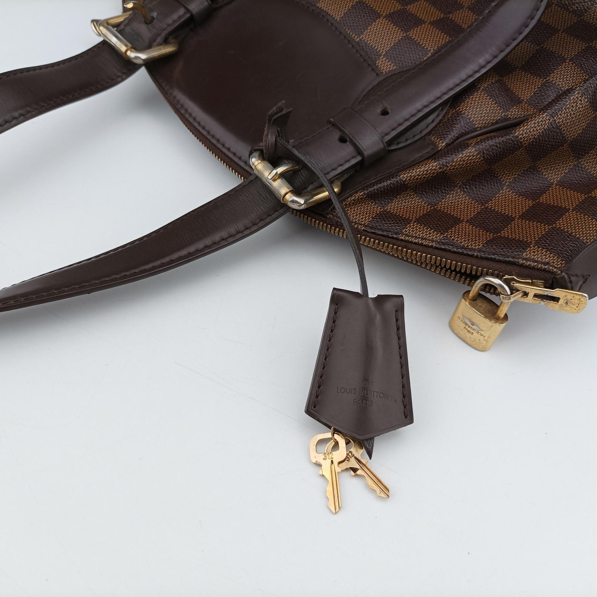Secondhand Louis Vuitton VERONA MM EBENE Damier Canvas N41118 handbag | stylenewstar