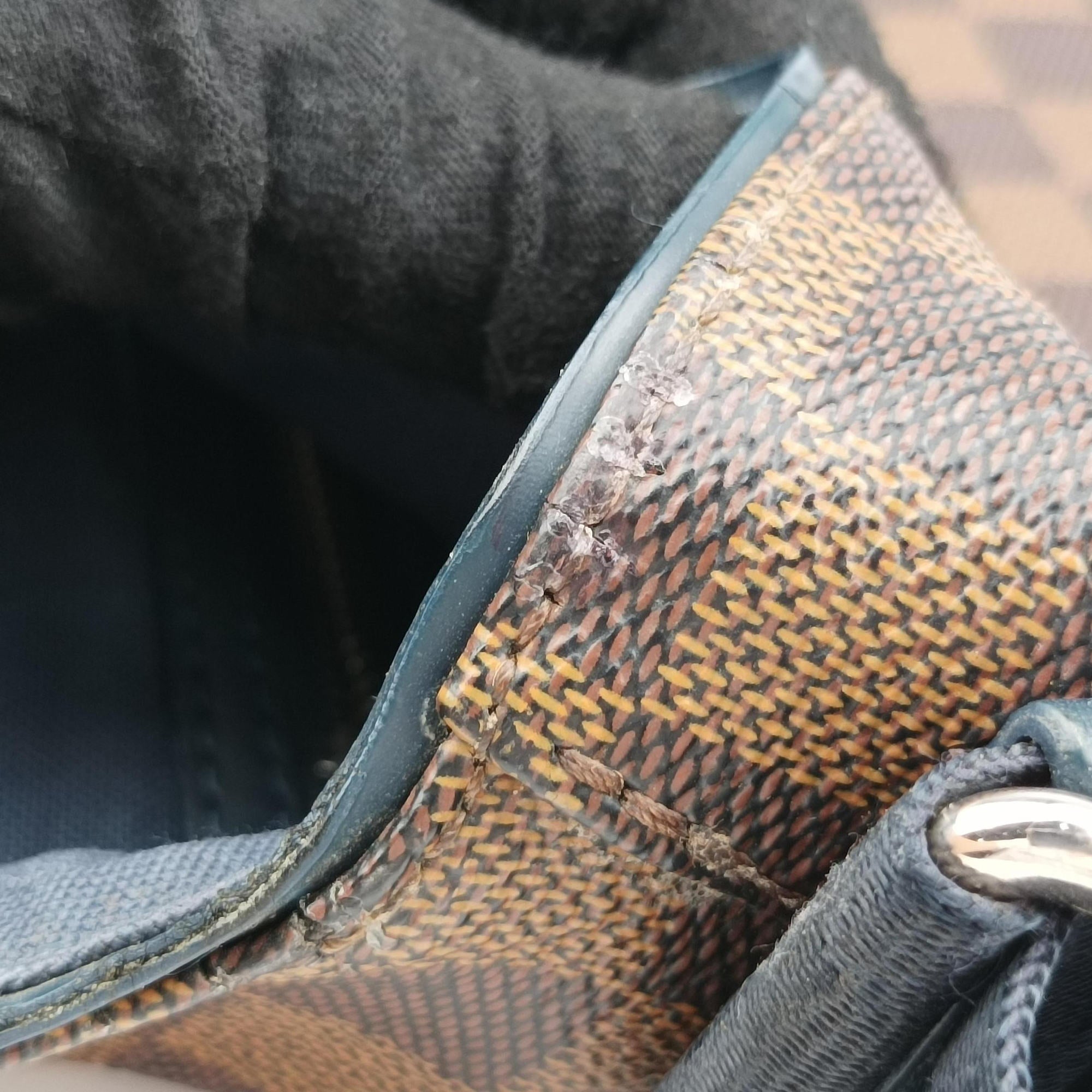 Pre-owned Louis Vuitton Sprinter MM EBENE Damier Canvas N41254 shoulderbag | stylenewstar