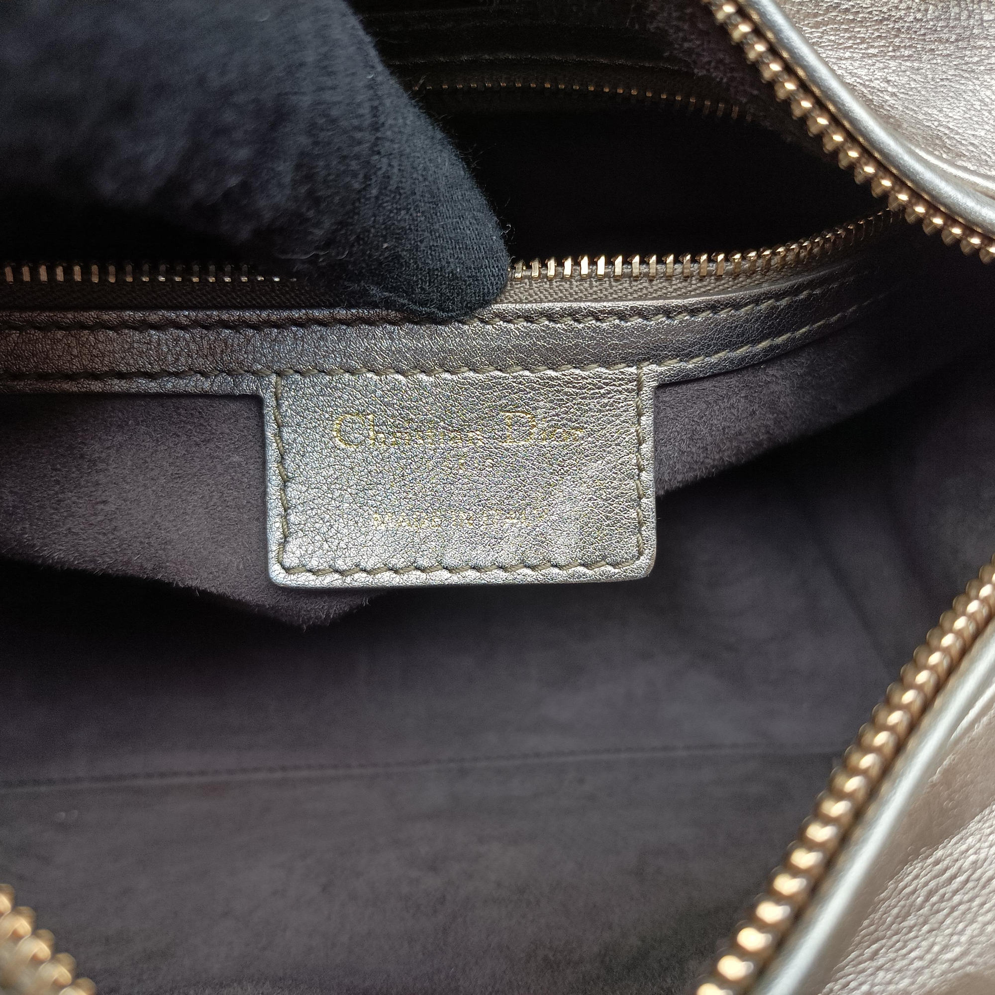 Secondhand Christian Dior Lady Dior Gold lambskin  shoulderbag | stylenewstar