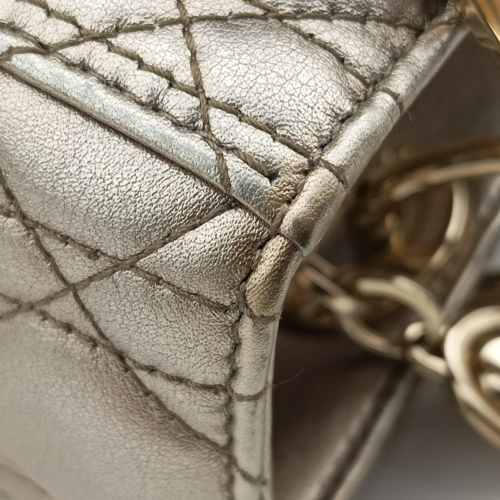 Secondhand Christian Dior Lady Dior Gold lambskin  shoulderbag | stylenewstar