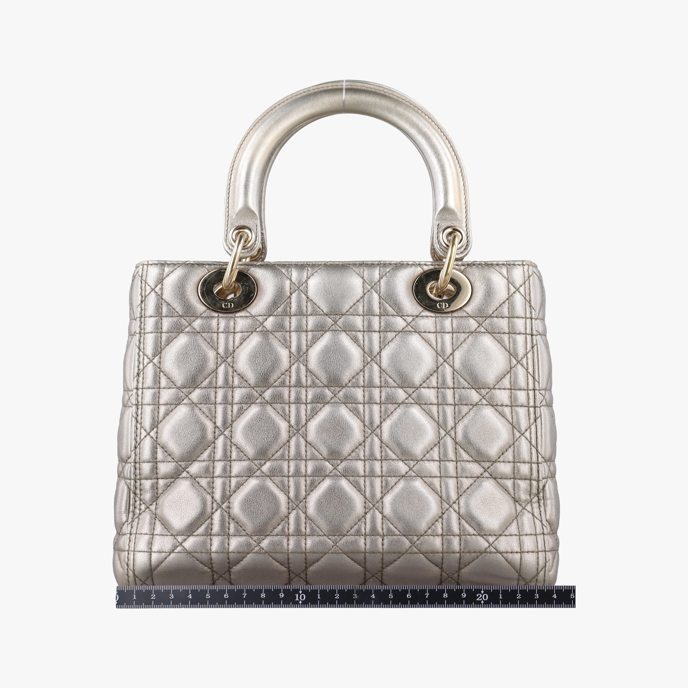 Secondhand Christian Dior Lady Dior Gold lambskin  shoulderbag | stylenewstar